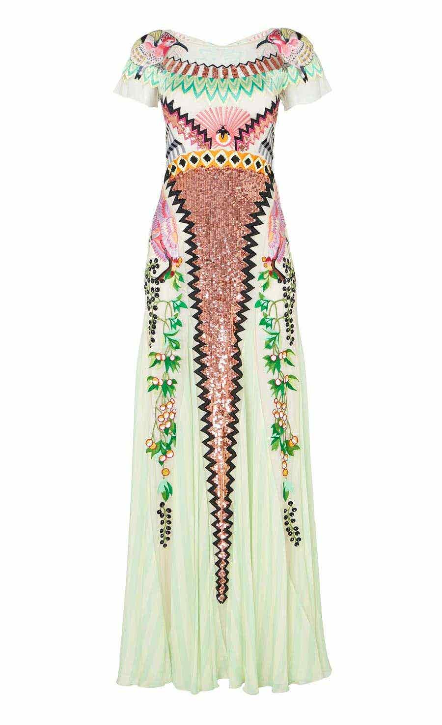 Talia Long Dress - Seashell