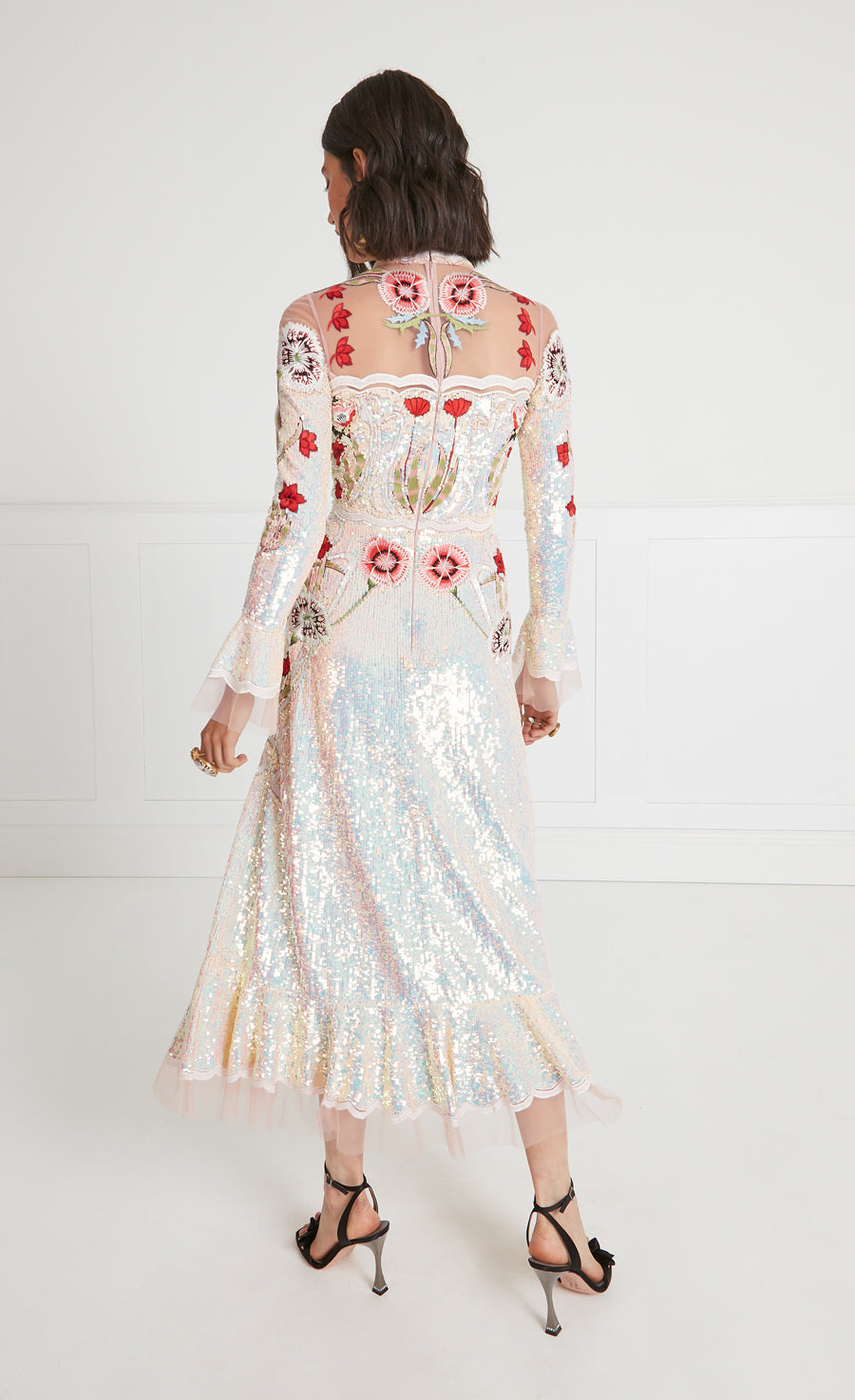 Remi Midi Show Dress - Iridescent Rose