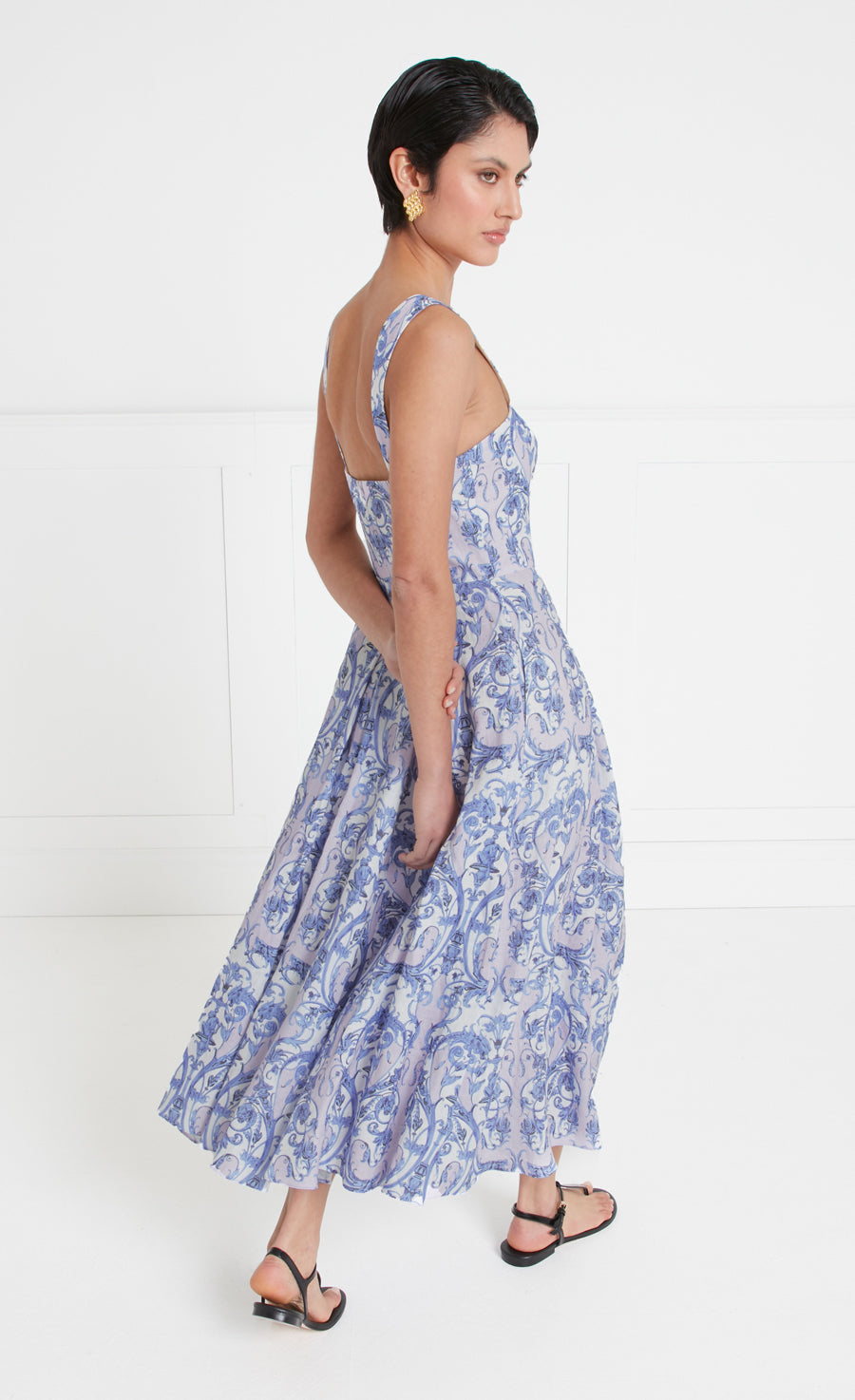 Claudia Strappy Dress - Dazzling Blue