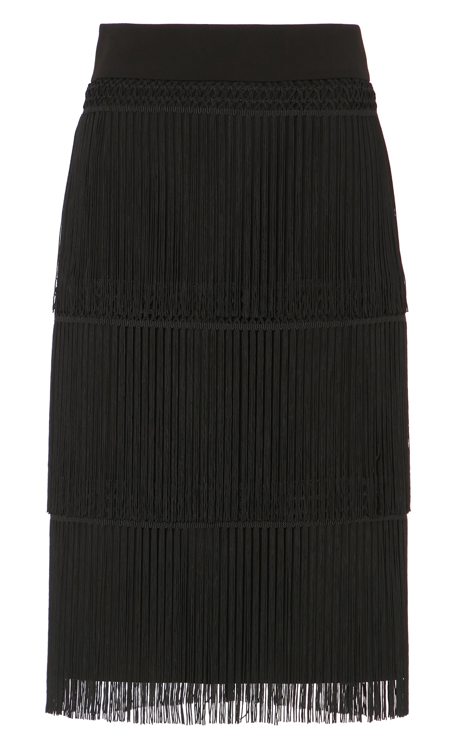 Fringe Skirt - Black | Skirts & Trousers | Temperley London