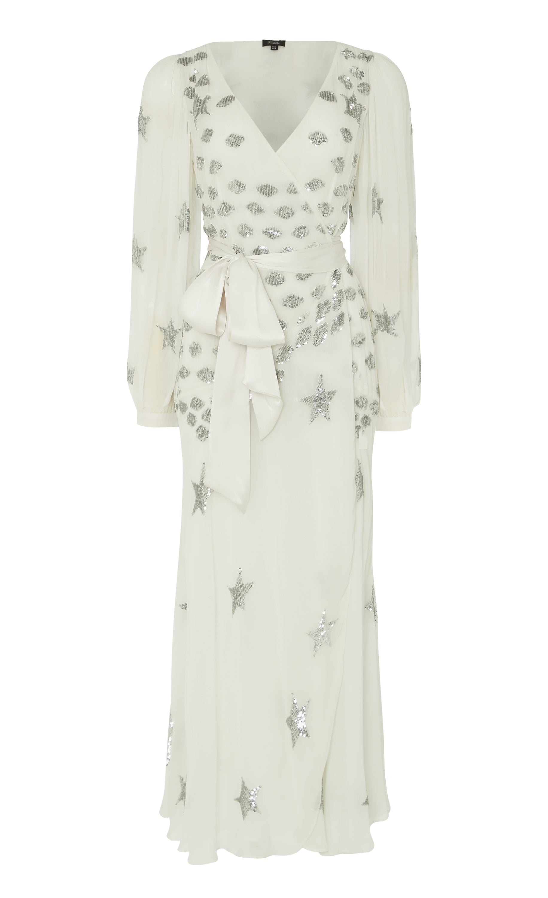 Etoile Wrap Dress - White Mix | Dresses & Jumpsuits