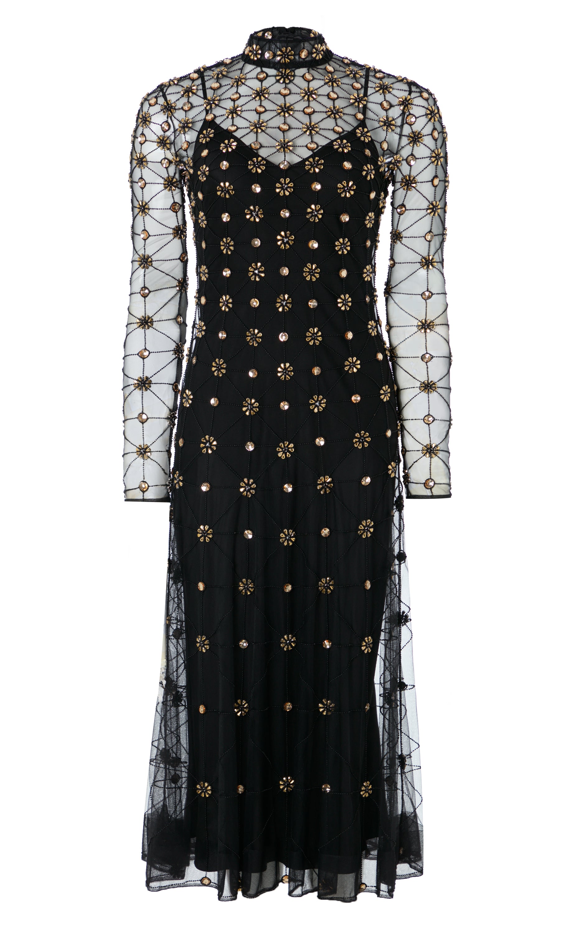 Crossbone Lattice Dress - Black/Gold | Dresses & Jumpsuits | Temperley London Temperley London (UK) Crossbone Lattice Dress - Black/Gold | Dresses & Jumpsuits | Temperley London Temperley London (UK)