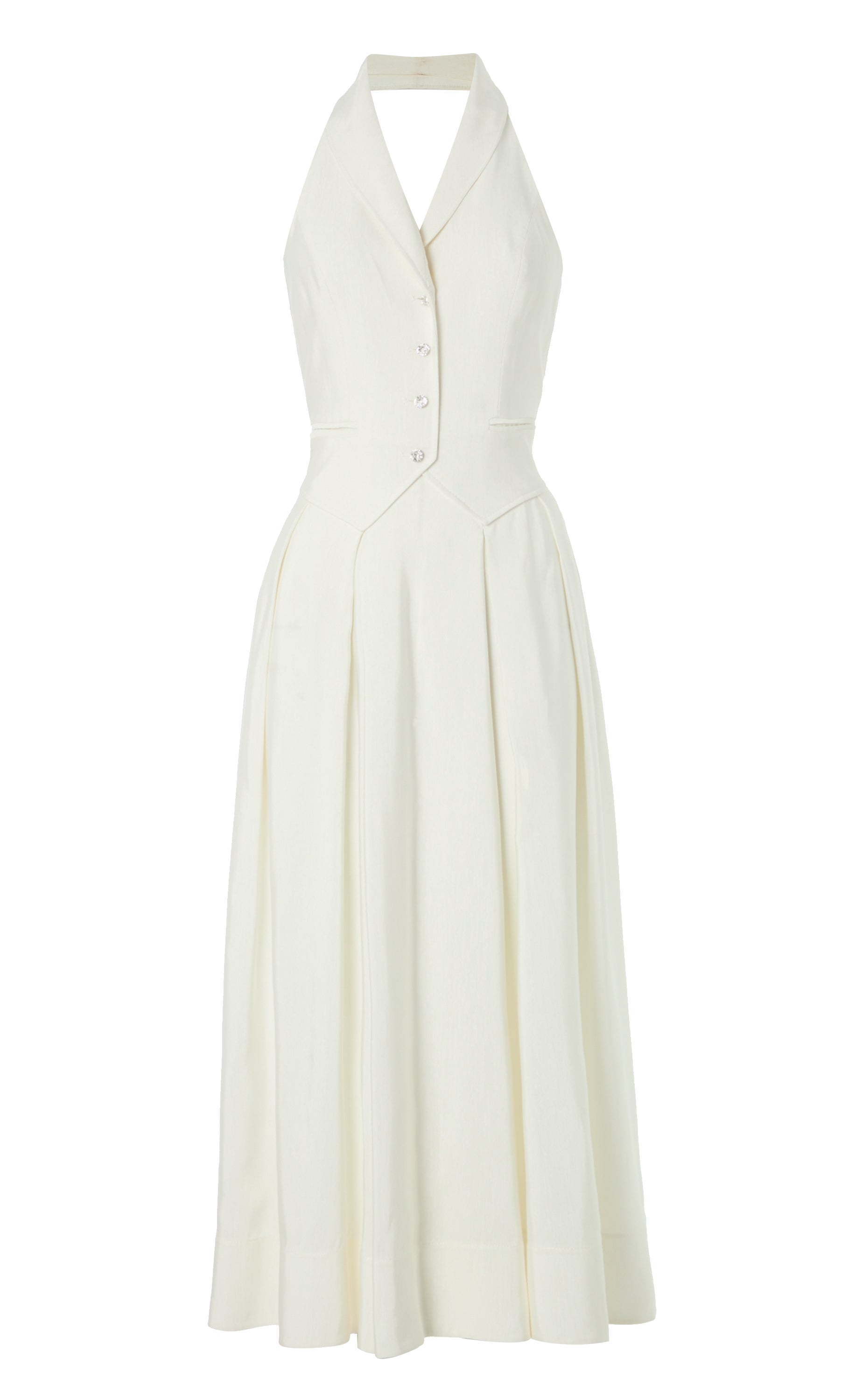 Elodie Halter Dress - Ivory | Dresses & Jumpsuits