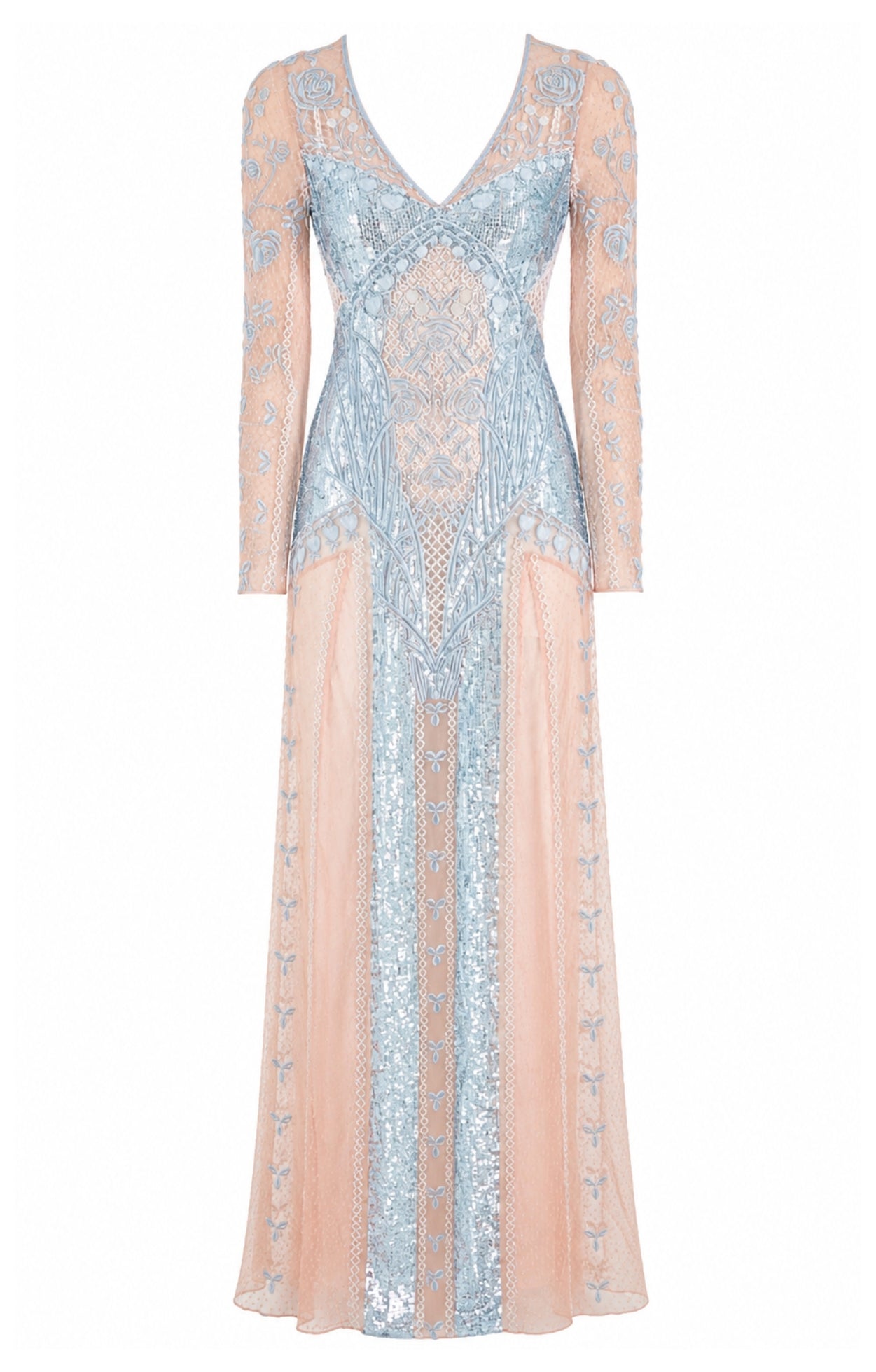 temperley london blue dress Temperley London - Sofia Gown - Powder Blue