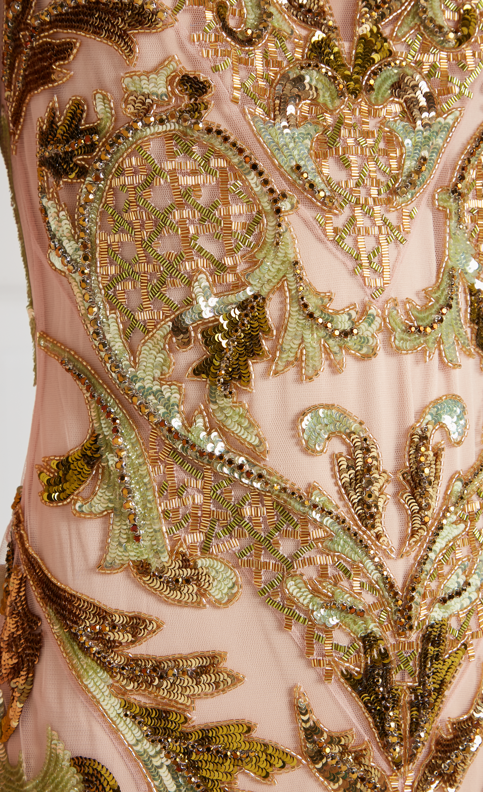 Novella Embellished Gown - Gold