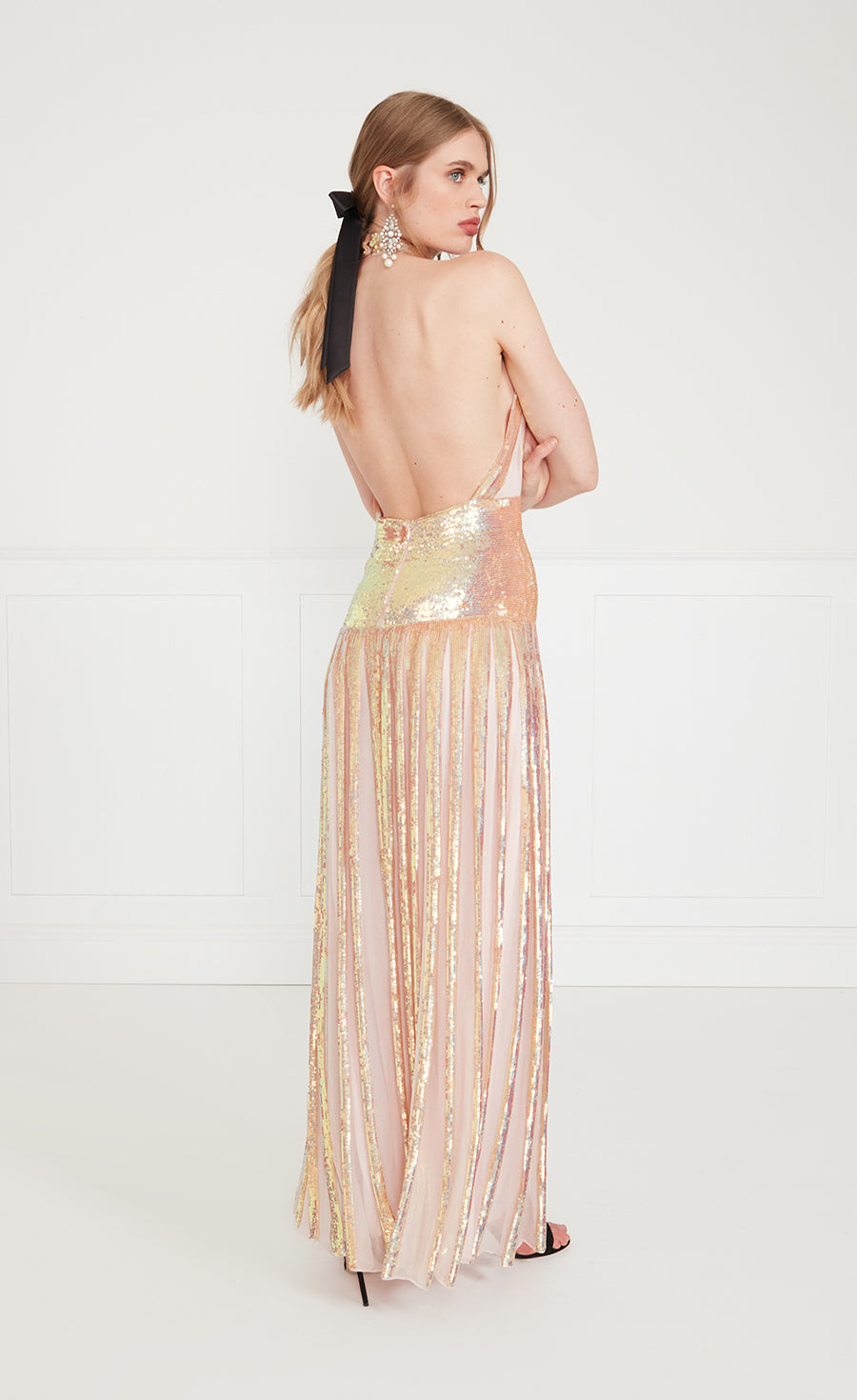 Filigree Dress - Iridescent Gold
