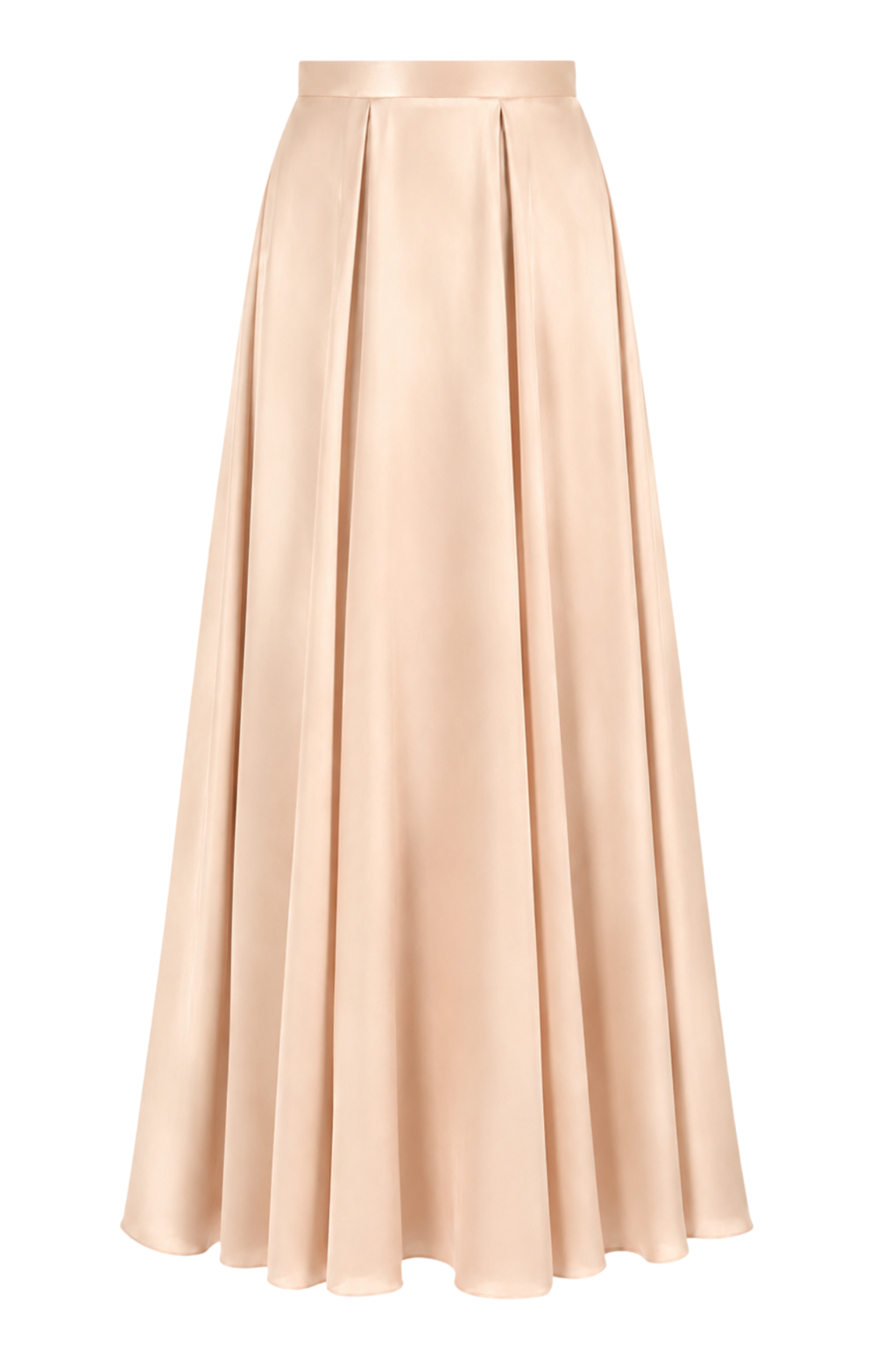 Amerie Satin Skirt - Champagne