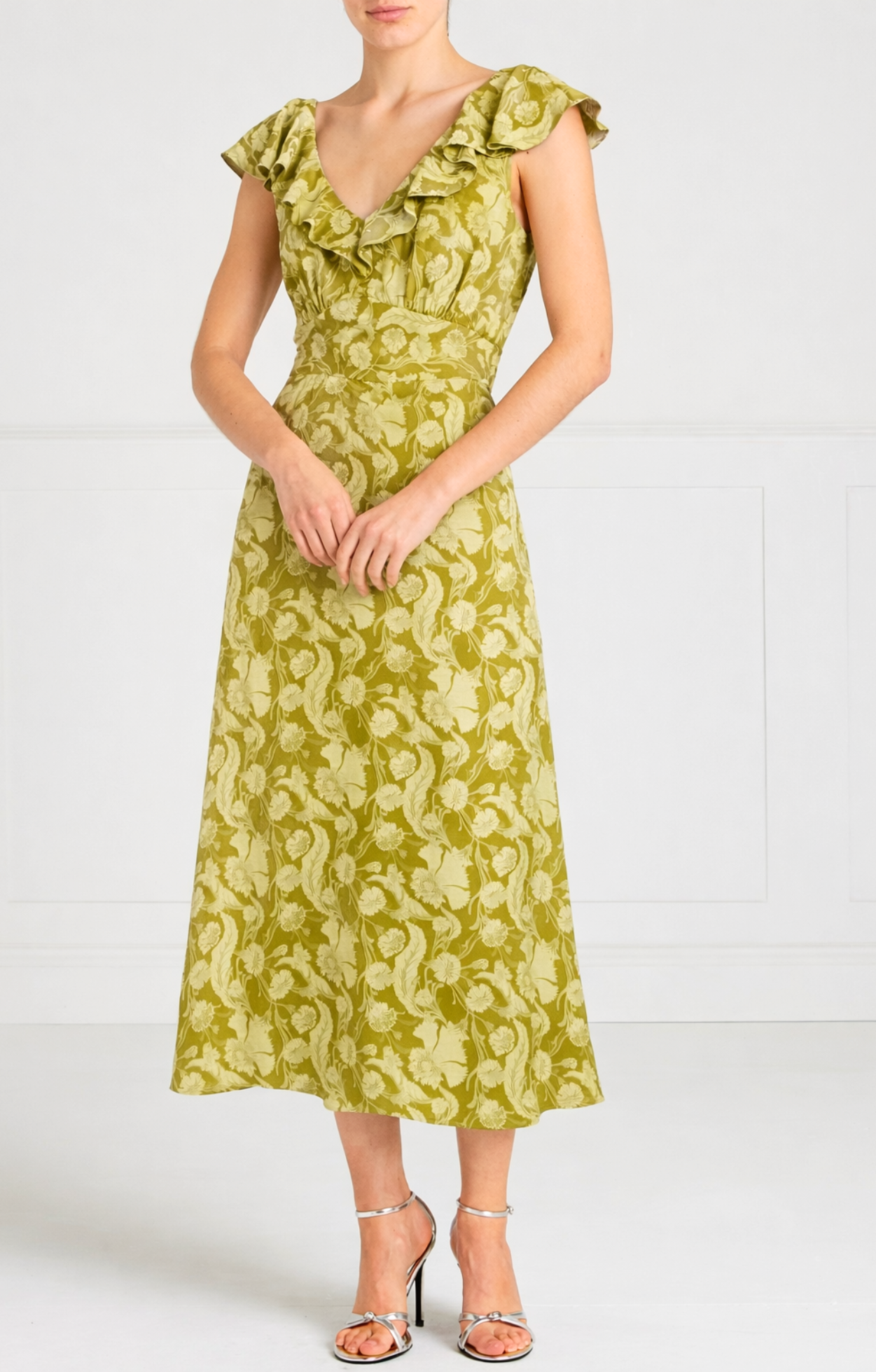 Celine Dress - Chartreuse