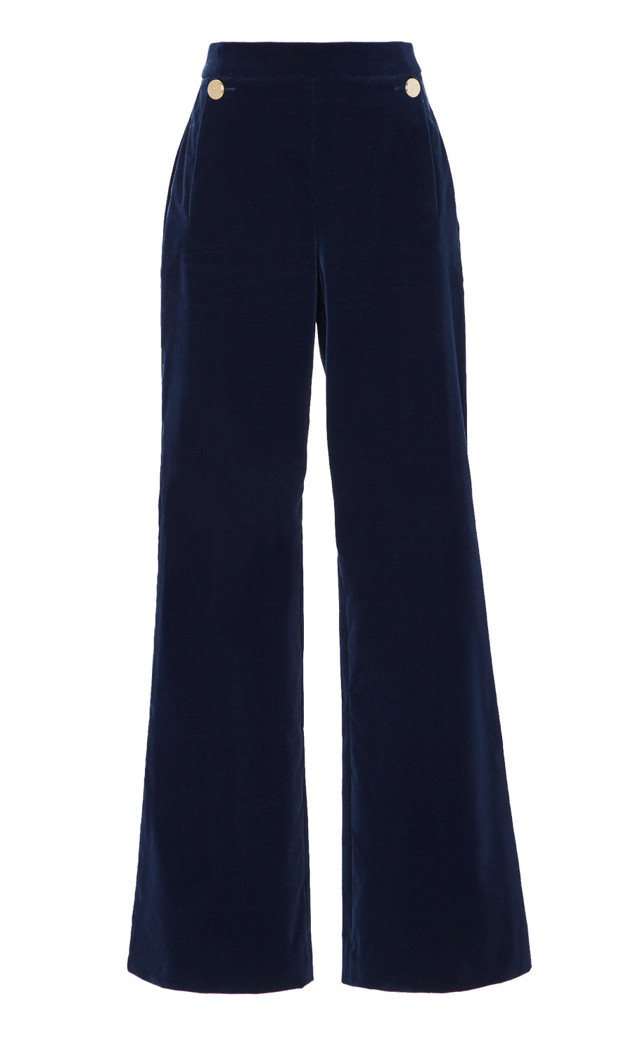 Clove Velvet Waisted Trousers - Ink