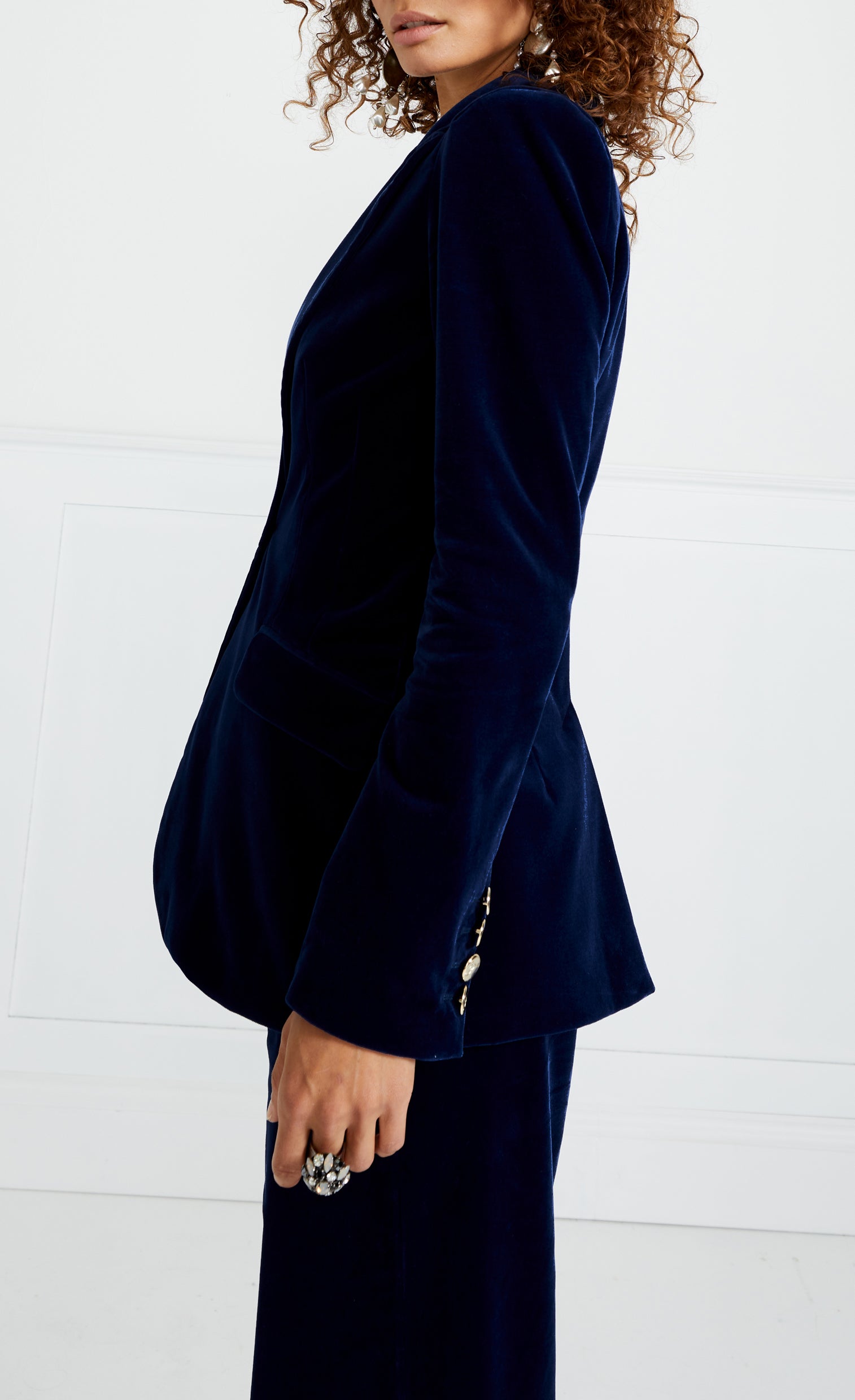 Clove Velvet Jacket - Ink