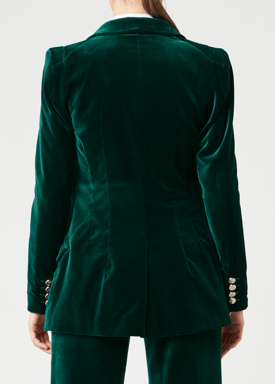 Clove Velvet Jacket - Emerald