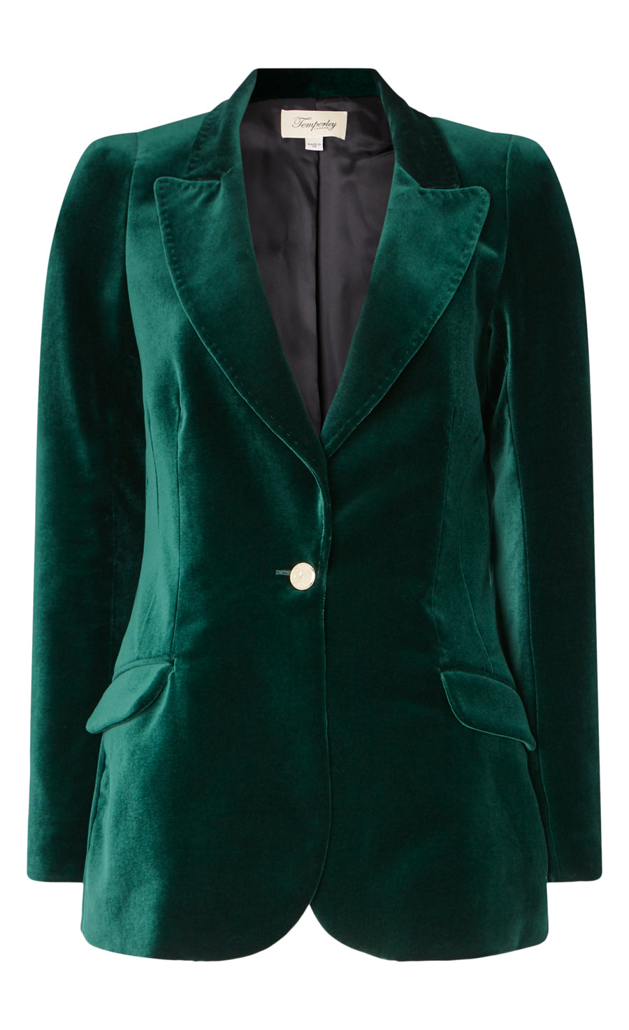 Clove Velvet Jacket - Emerald