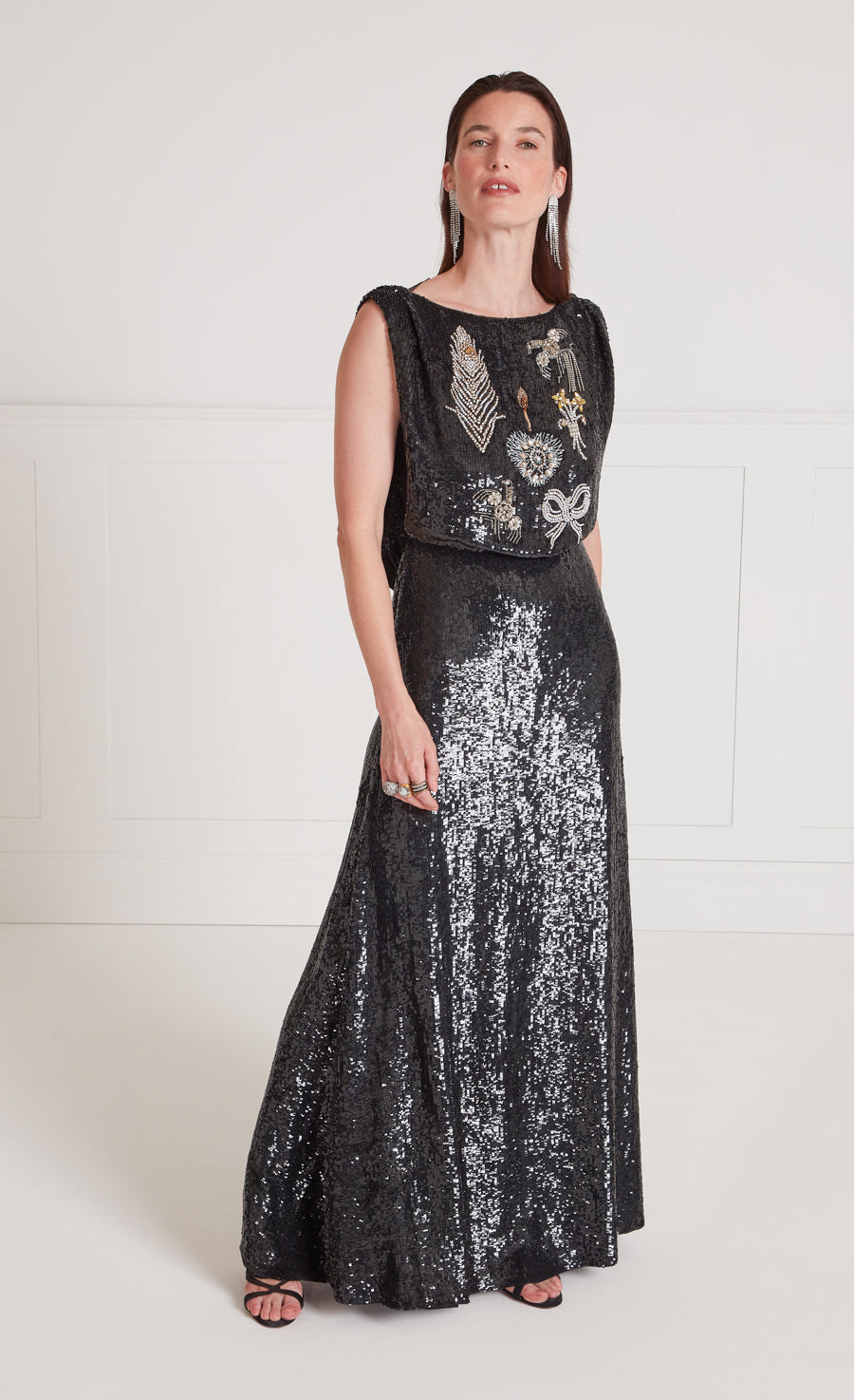 Adalina Sequin Gown - Black | Dresses and Jumpsuits | Temperley London Temperley London (UK) Adalina Sequin Gown - Black | Dresses and Jumpsuits | Temperley London Temperley London (UK)