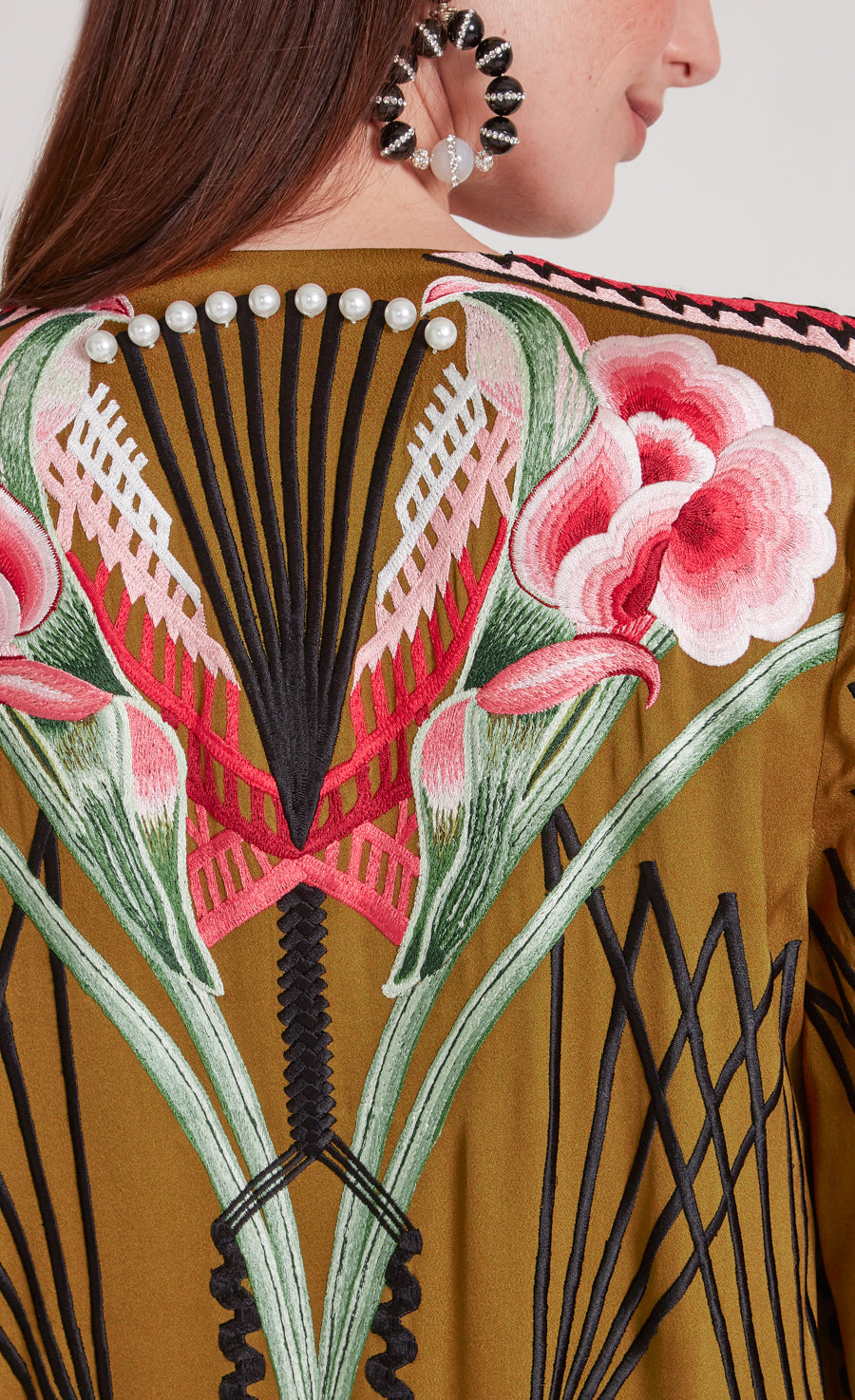 Romina Kimono - Honey | Kaftans & Kimonos | Temperley London