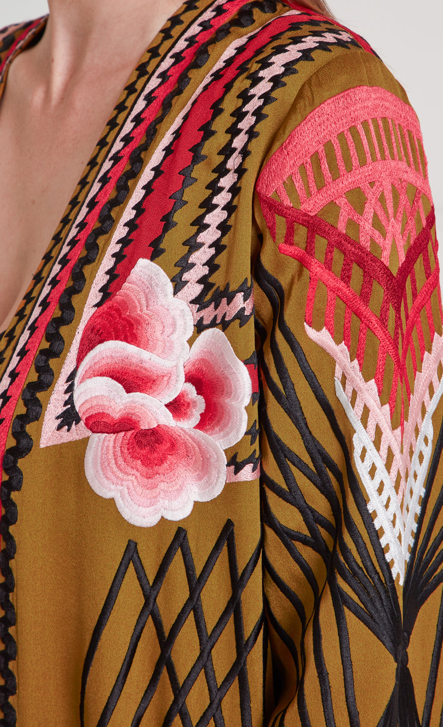 Romina Kimono - Honey | Kaftans & Kimonos | Temperley London