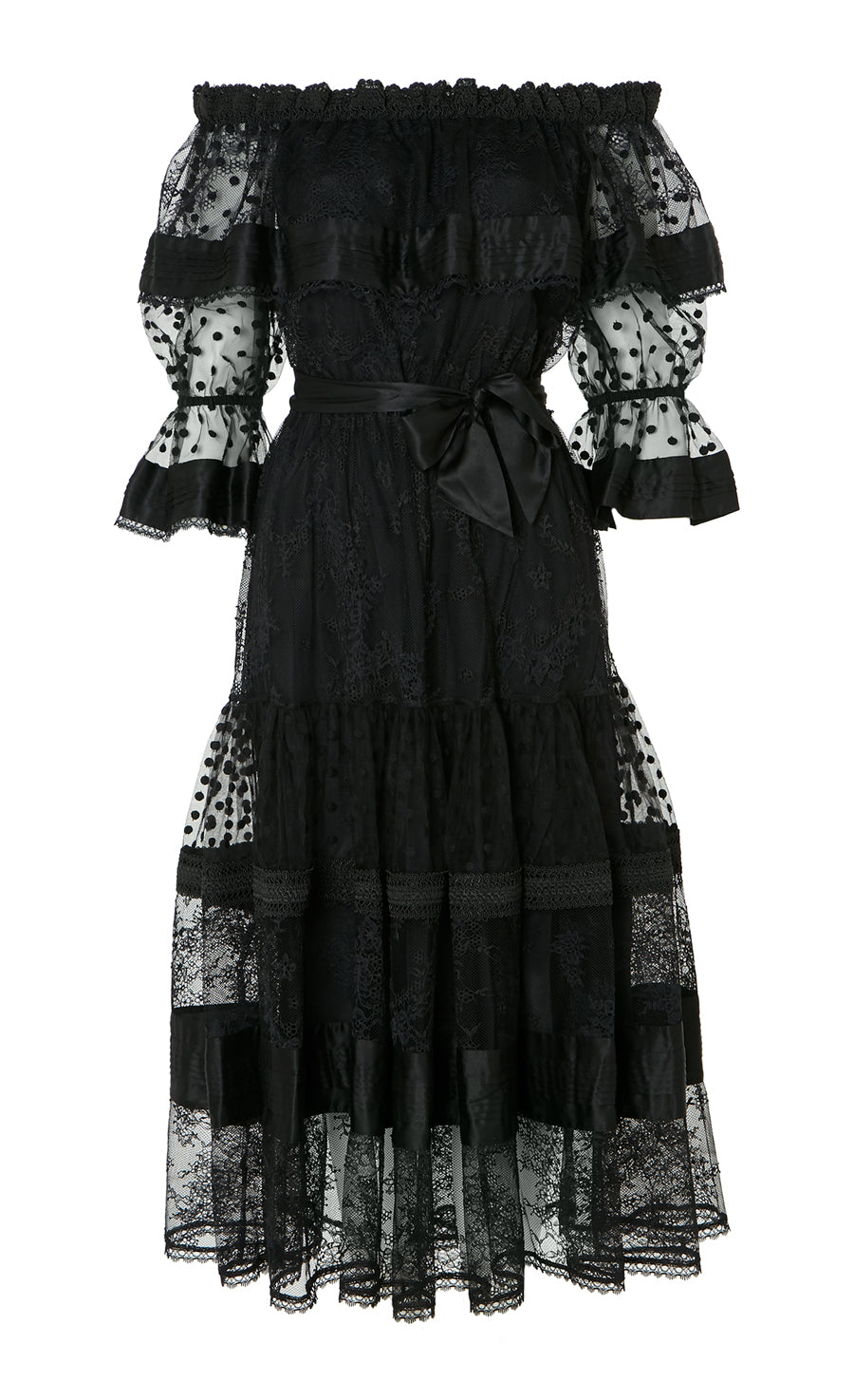 Marlow Off Shoulder Dress - Black