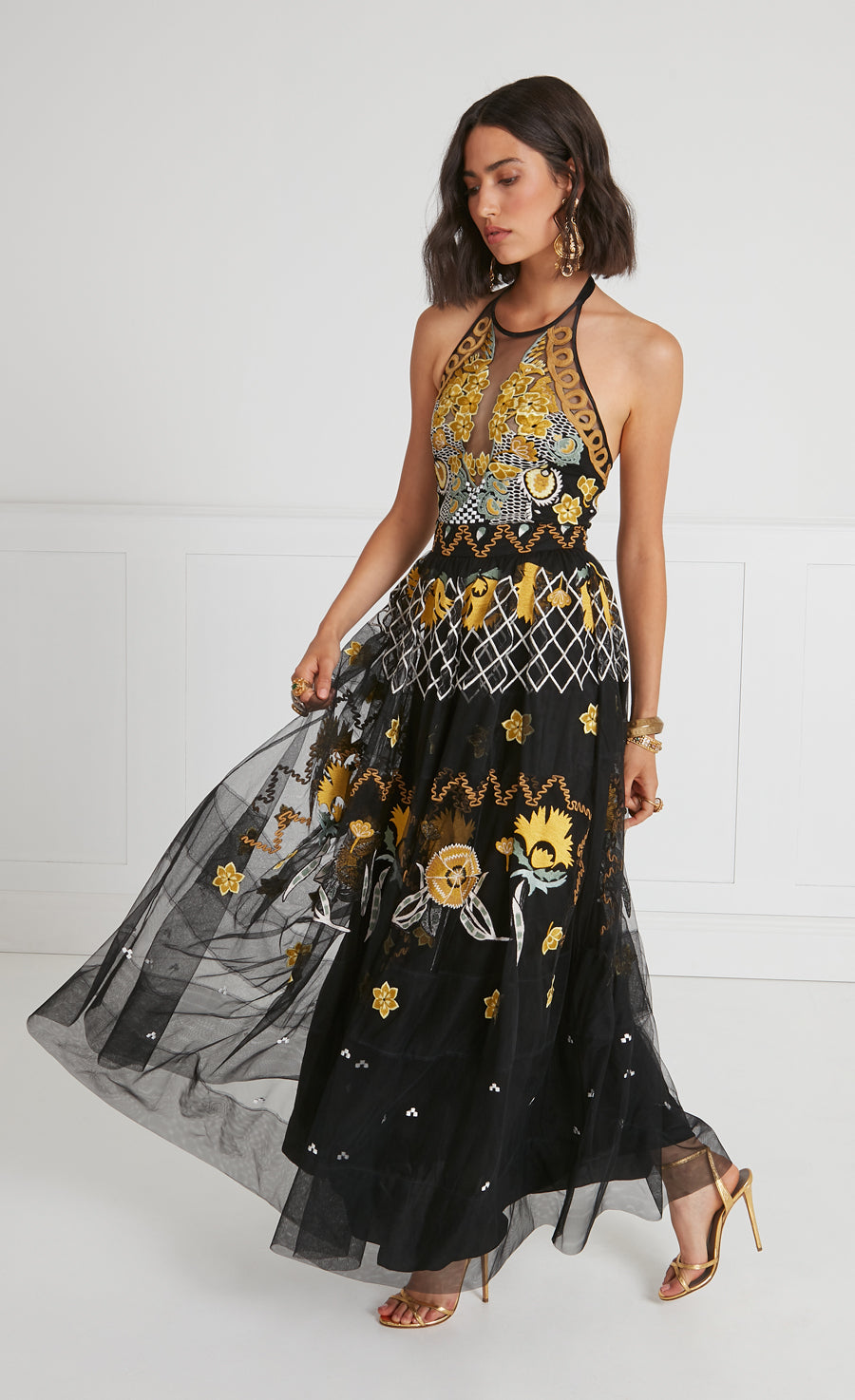 Remi Halter Dress - Black