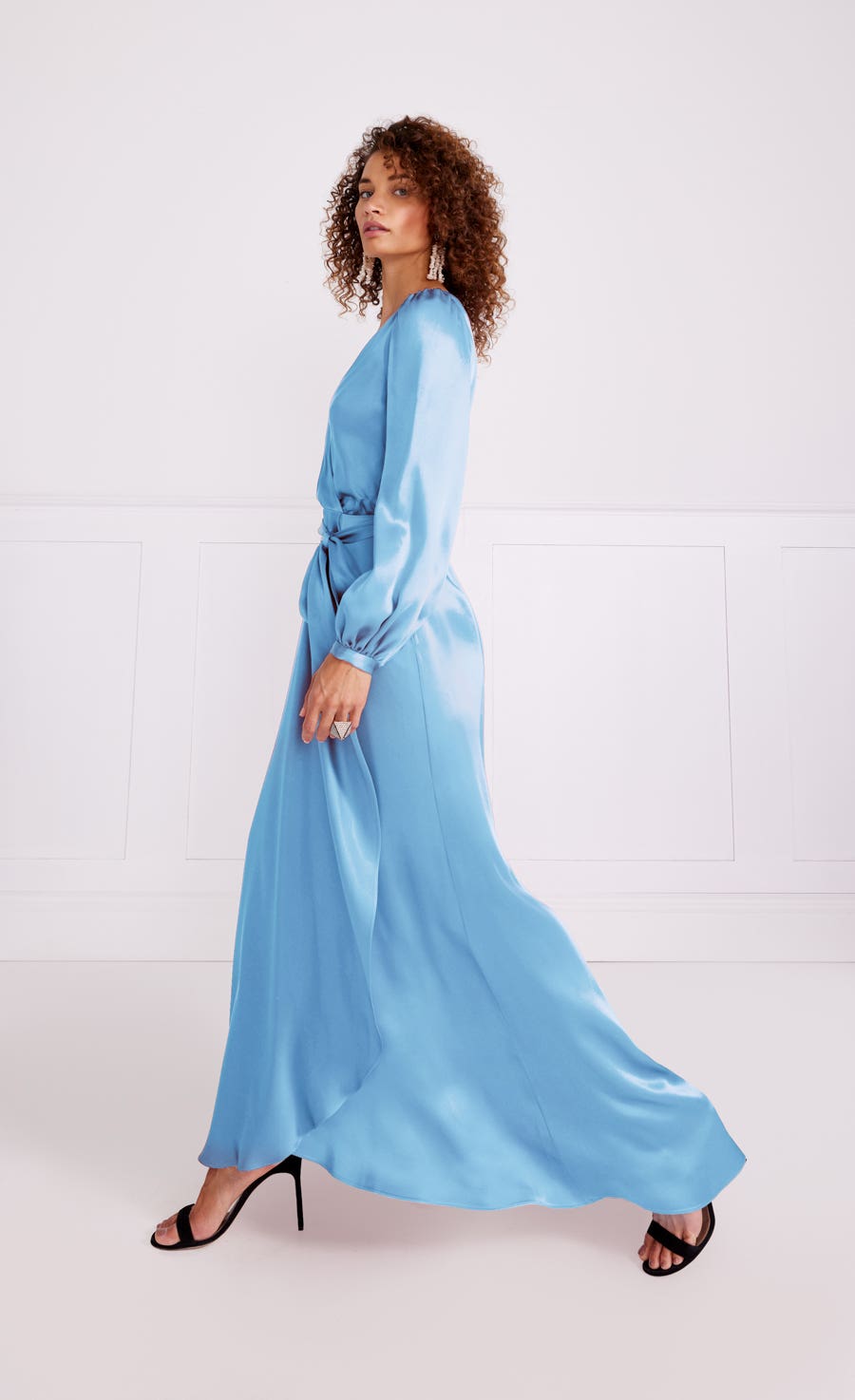 Lee Wrap Dress - Cornflower | Dresses and Jumpsuits | Temperley London Temperley London (UK) Lee Wrap Dress - Cornflower | Dresses and Jumpsuits | Temperley London Temperley London (UK)