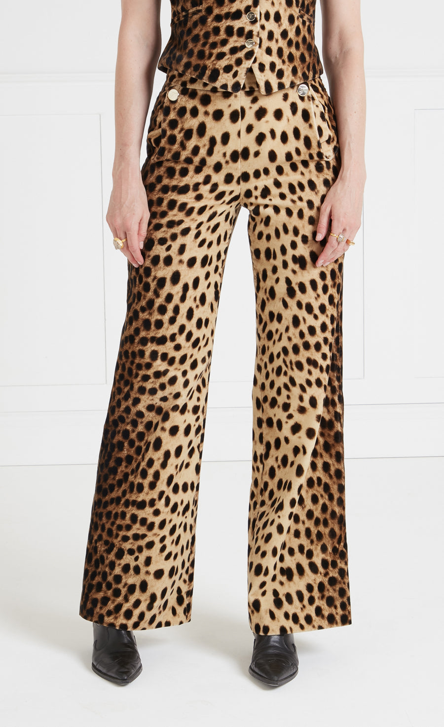 Nemera Trousers - Leopard Print | Skirts and Trousers | Temperley