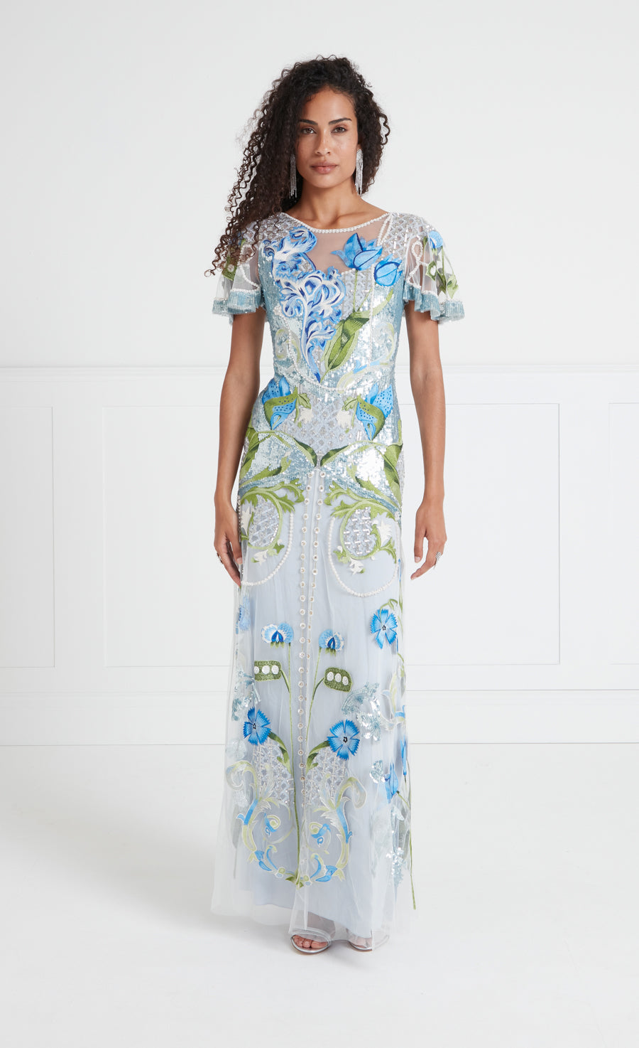 Ostuni Gown - Halogen Blue | Dresses & Jumpsuits | Temperley London Temperley London (UK) Ostuni Gown - Halogen Blue | Dresses & Jumpsuits | Temperley London Temperley London (UK)