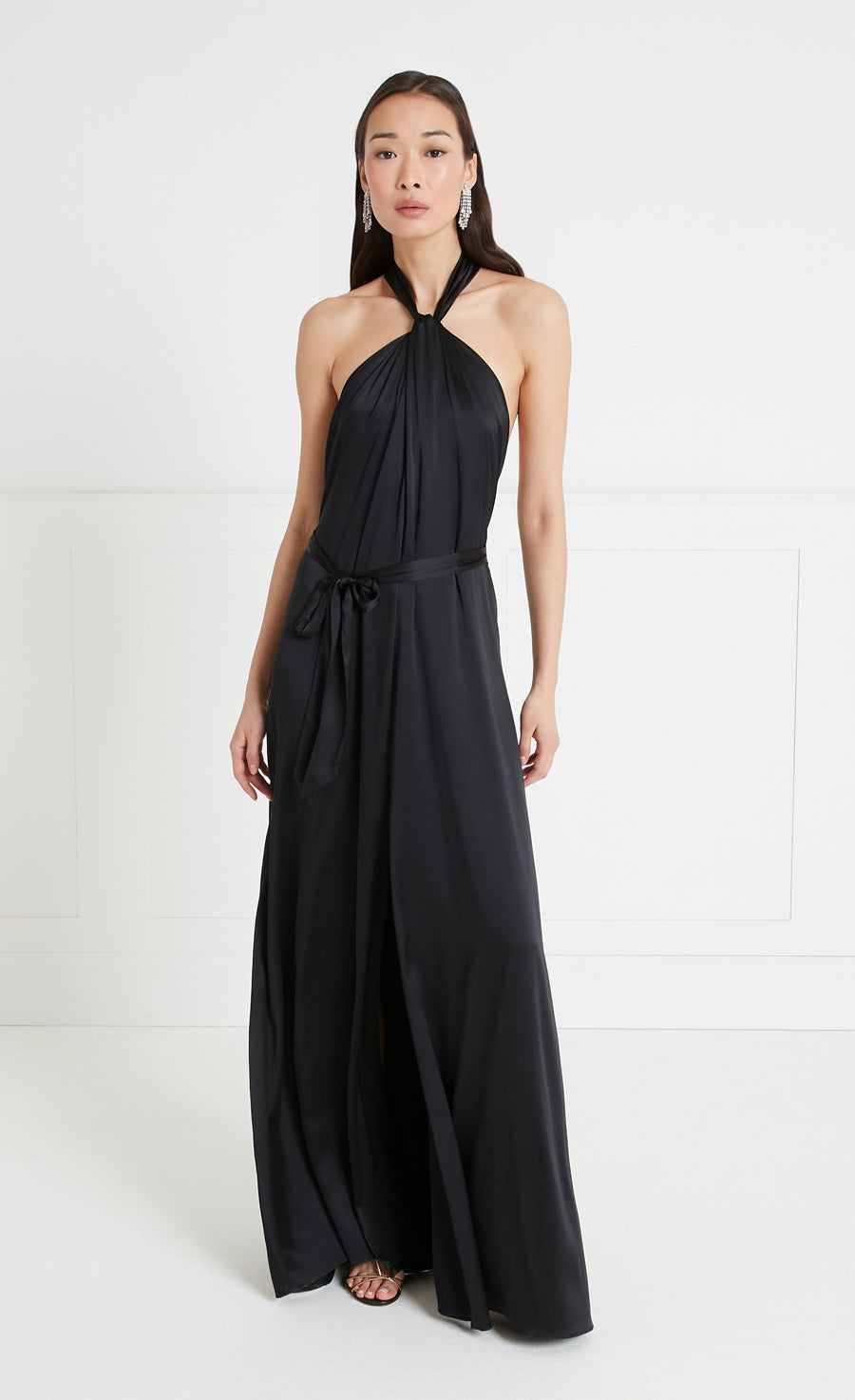 Sandrelli Halter Dress - Black