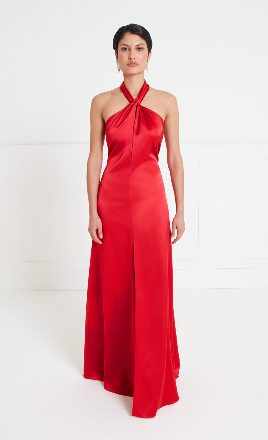 Sandrelli Halter Dress - Red