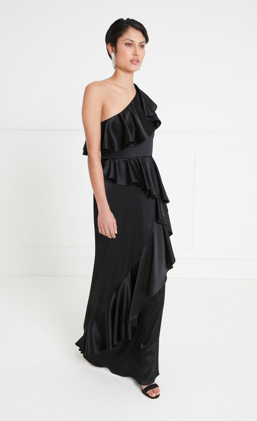 Sandrelli Asymmetric Dress - Black