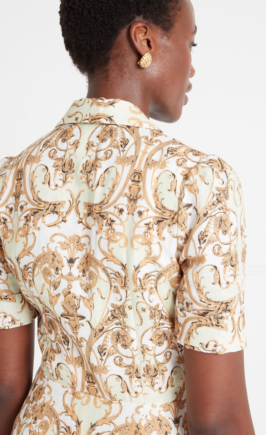 Claudia Dress - Amber Gold