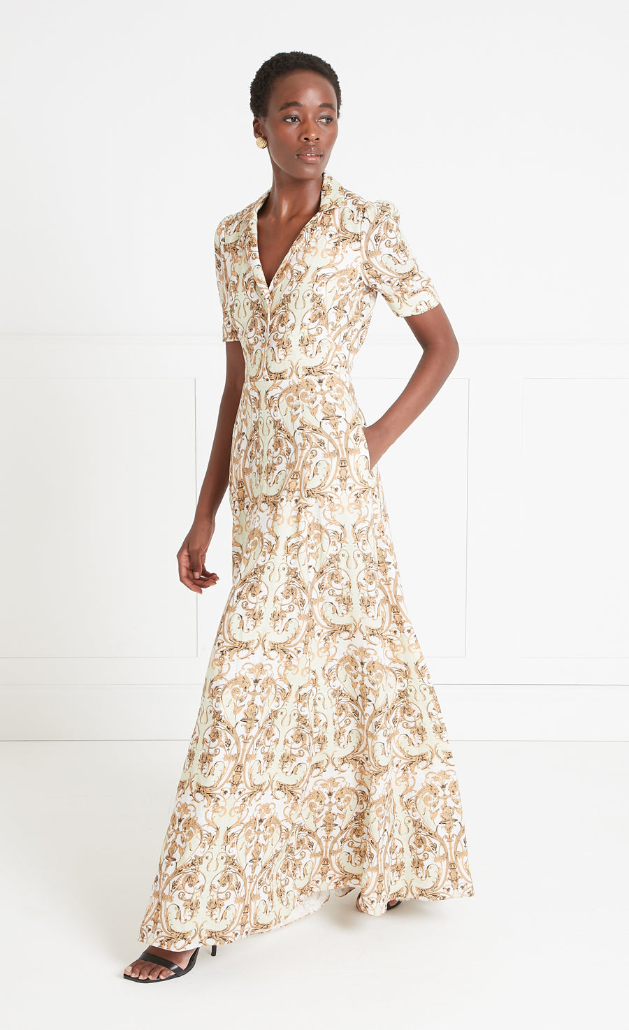 Claudia Dress - Amber Gold