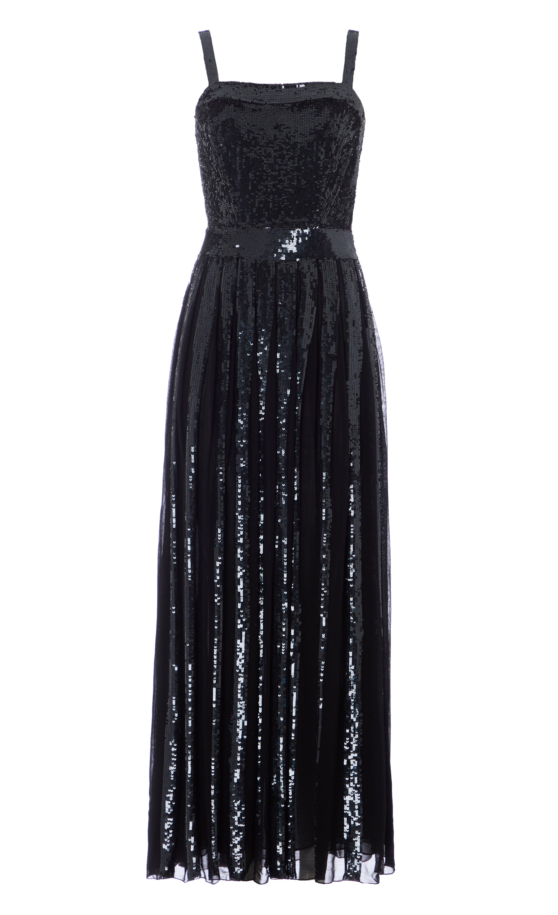 Filigree Strappy Dress - Black