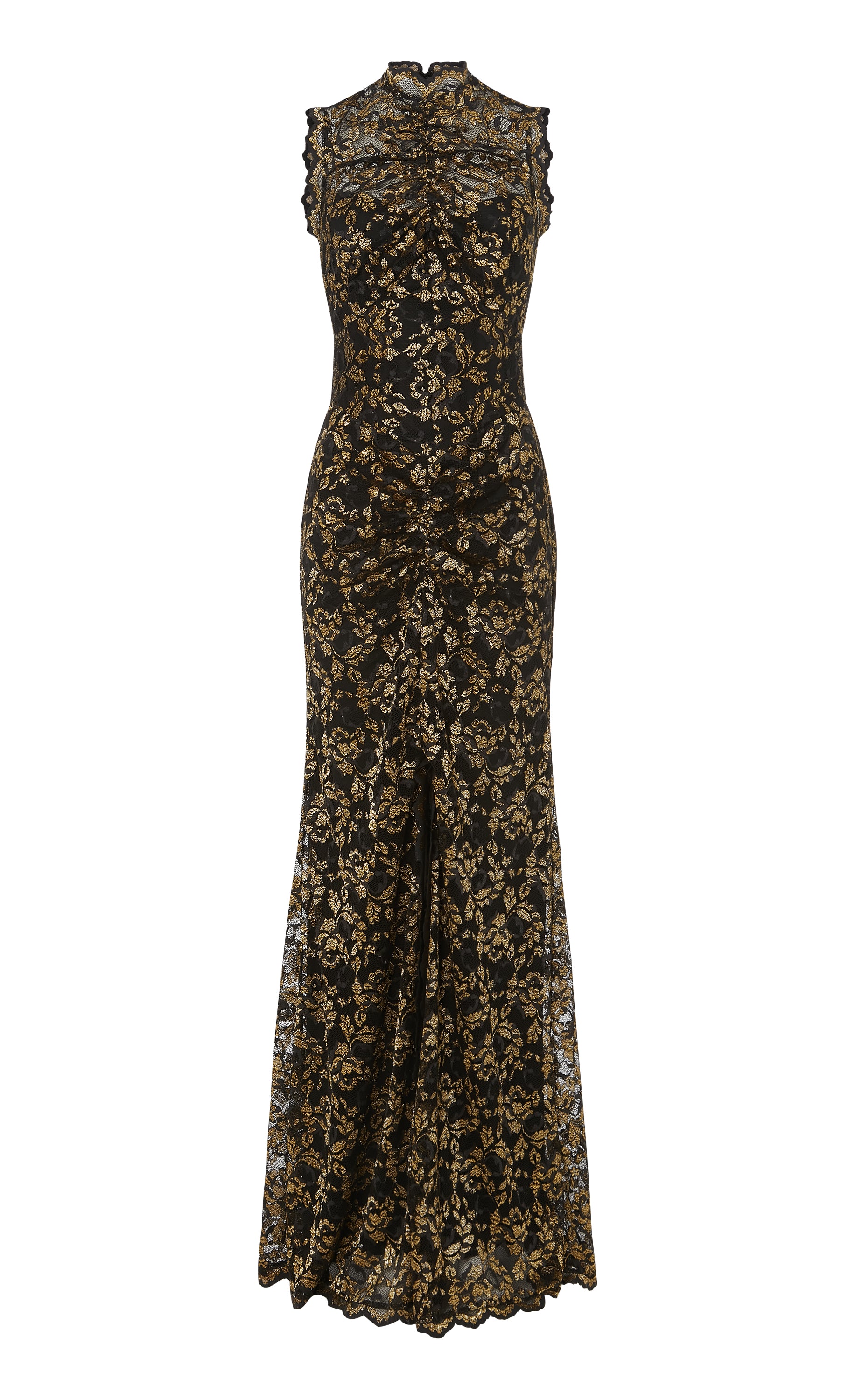 Orris Sleeveless Gown - Gold & Black