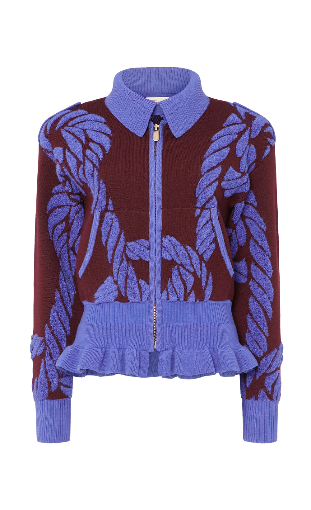Rope Knit Jacket - Merlot