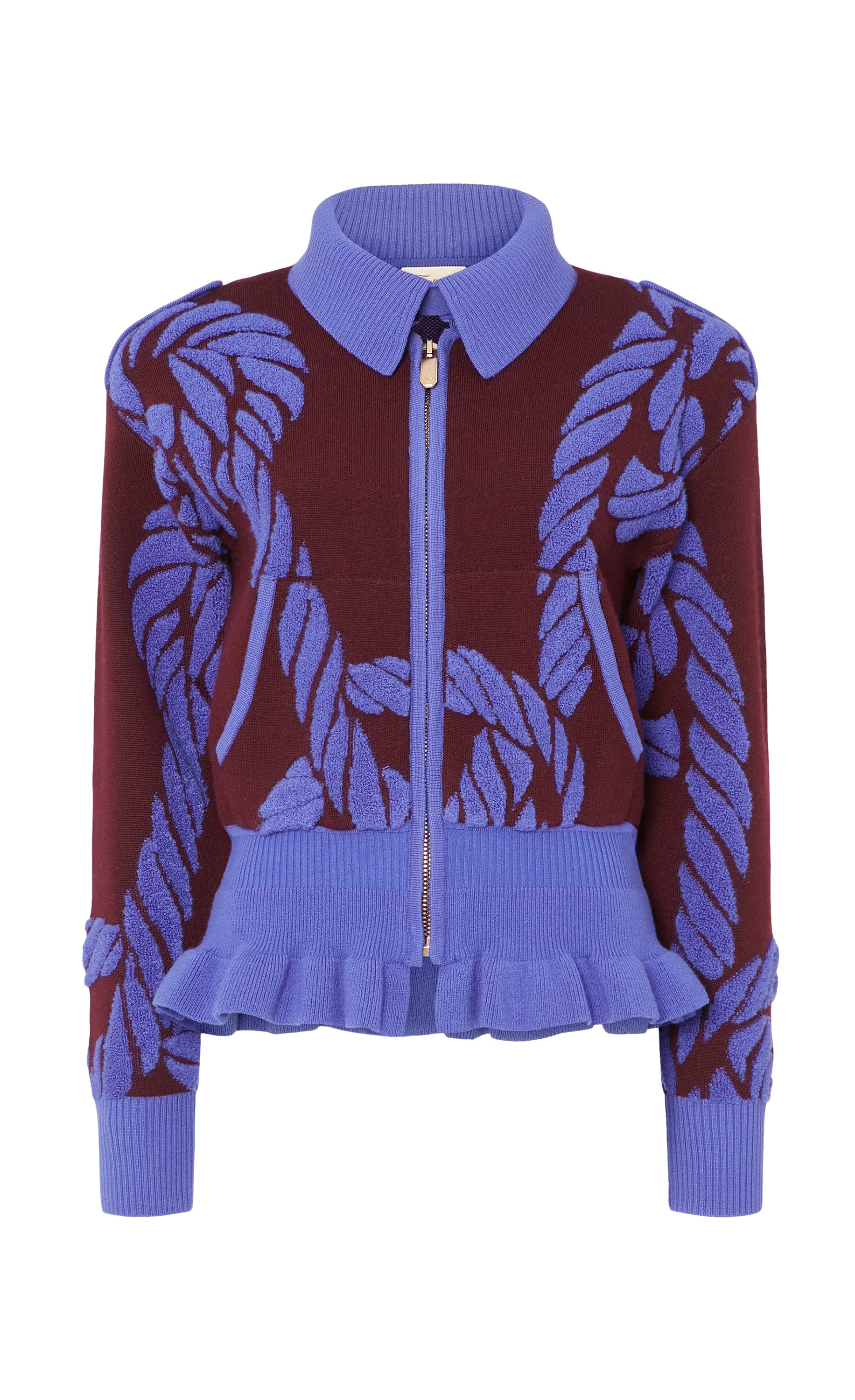 Rope Knit Jacket - Merlot