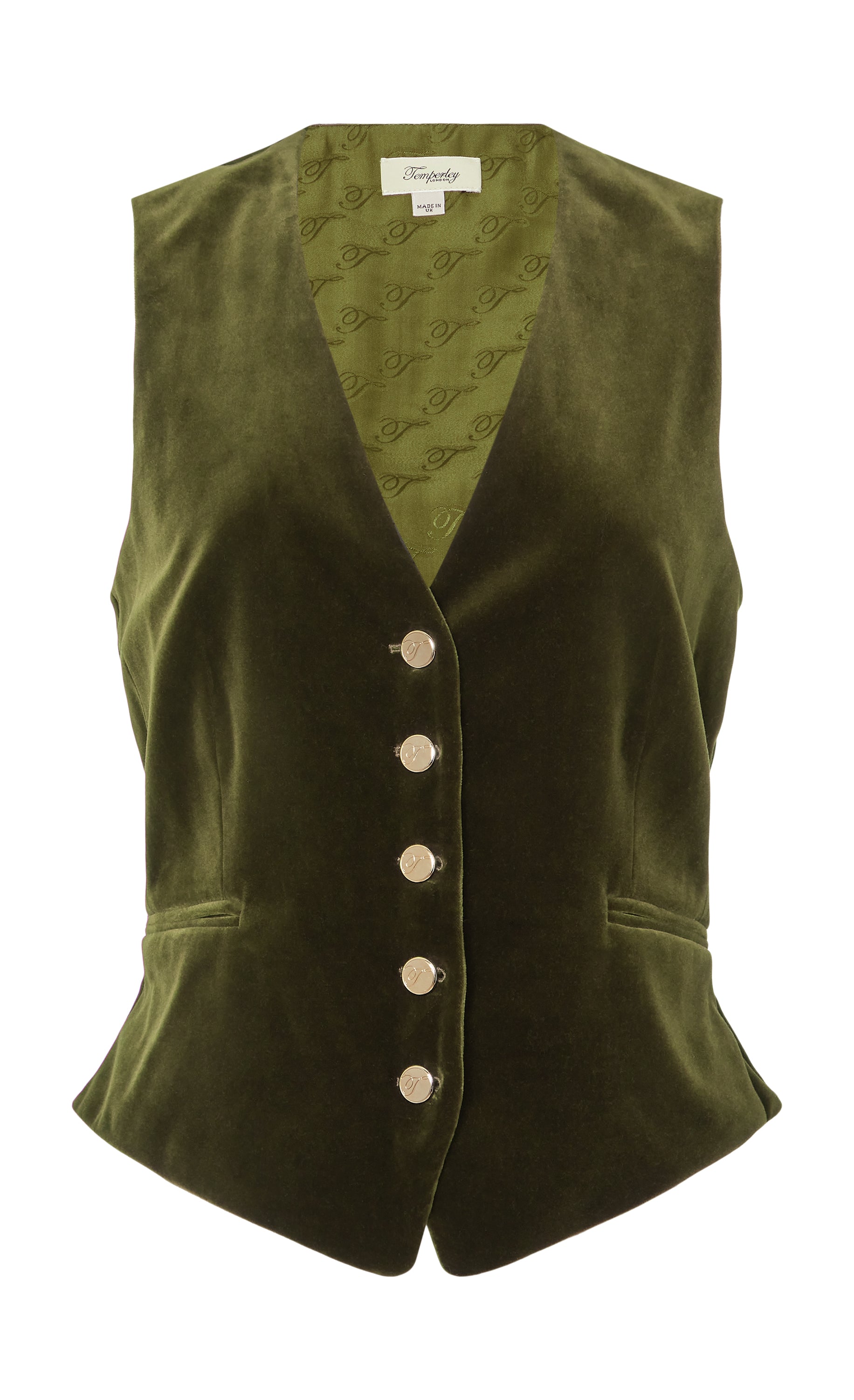 Clove Velvet Waistcoat - Militare