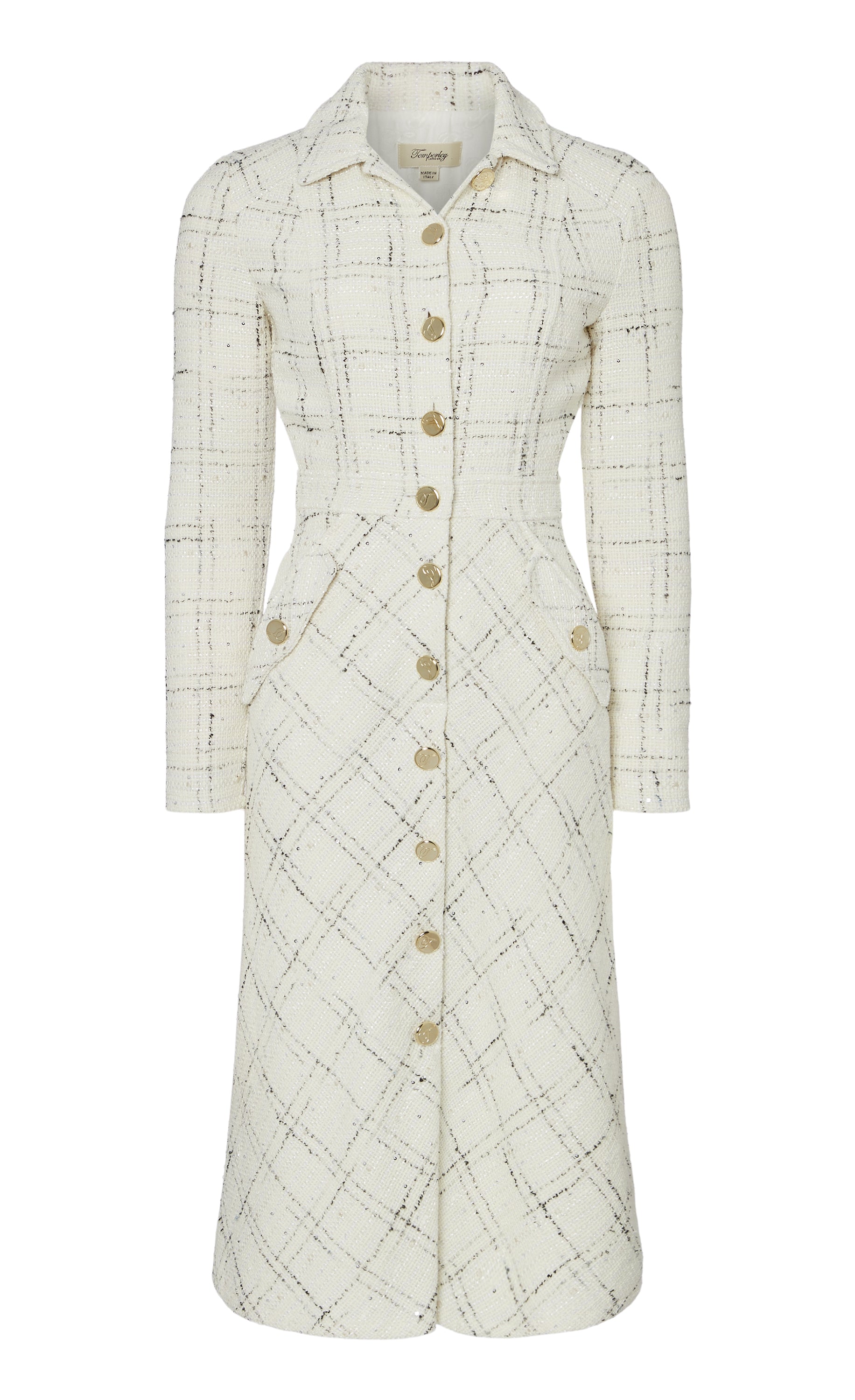 Colonel Dress - White Check