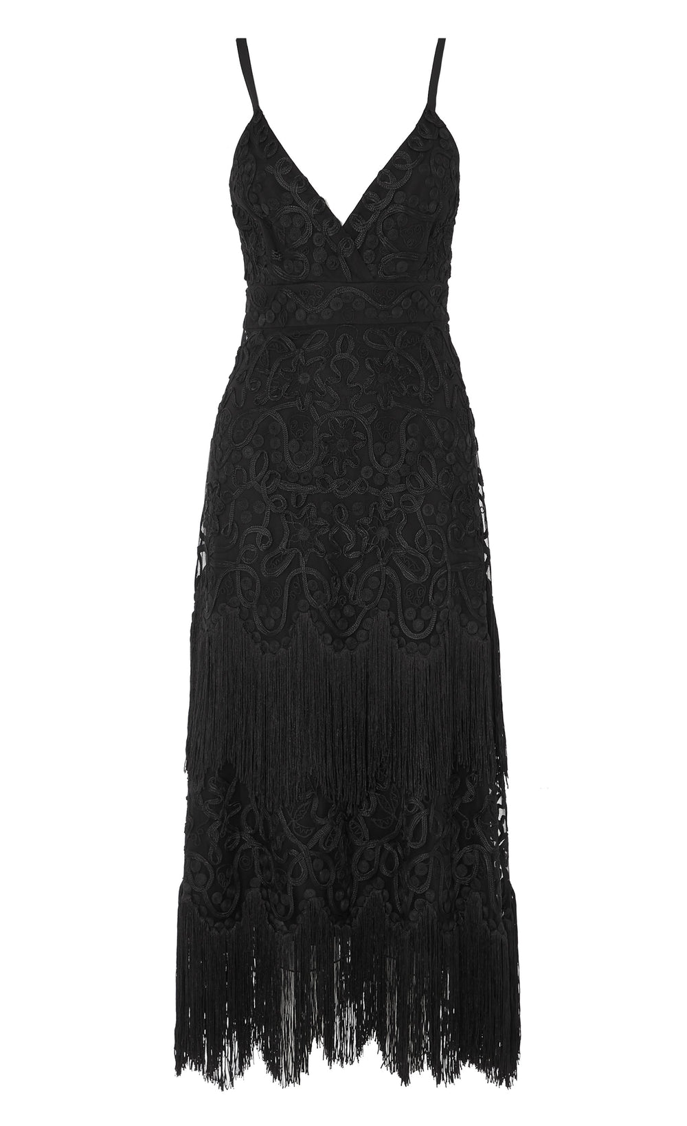 Cordelle Tassel Dress - Black | Dresses & Jumpsuits | Temperley London Temperley London (UK) Cordelle Tassel Dress - Black | Dresses & Jumpsuits | Temperley London Temperley London (UK)