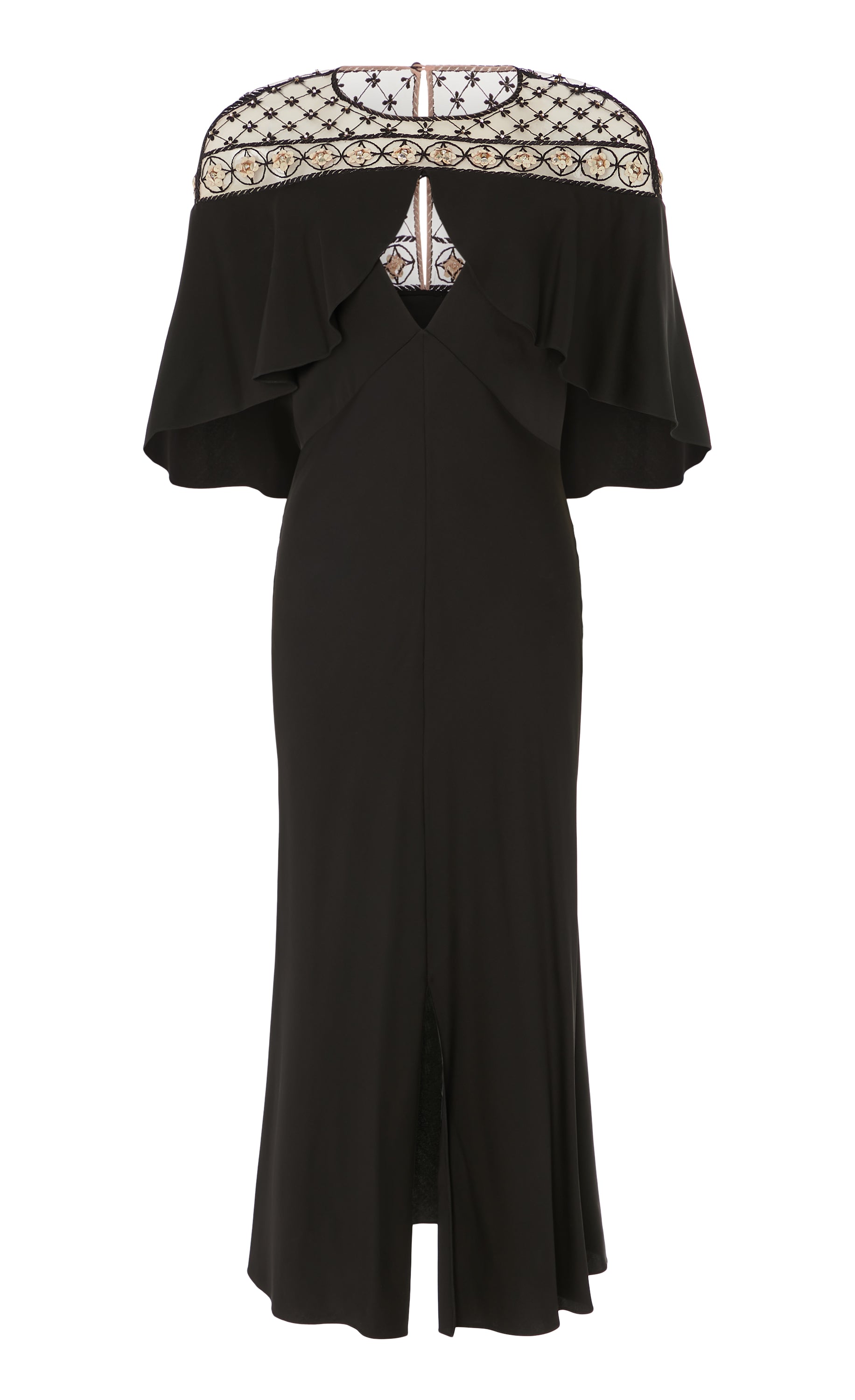 Marie Cape Dress - Black