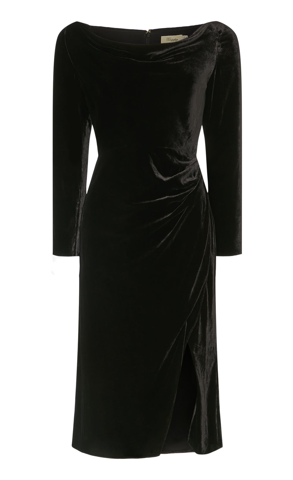 Pompidou Draped Dress - Black