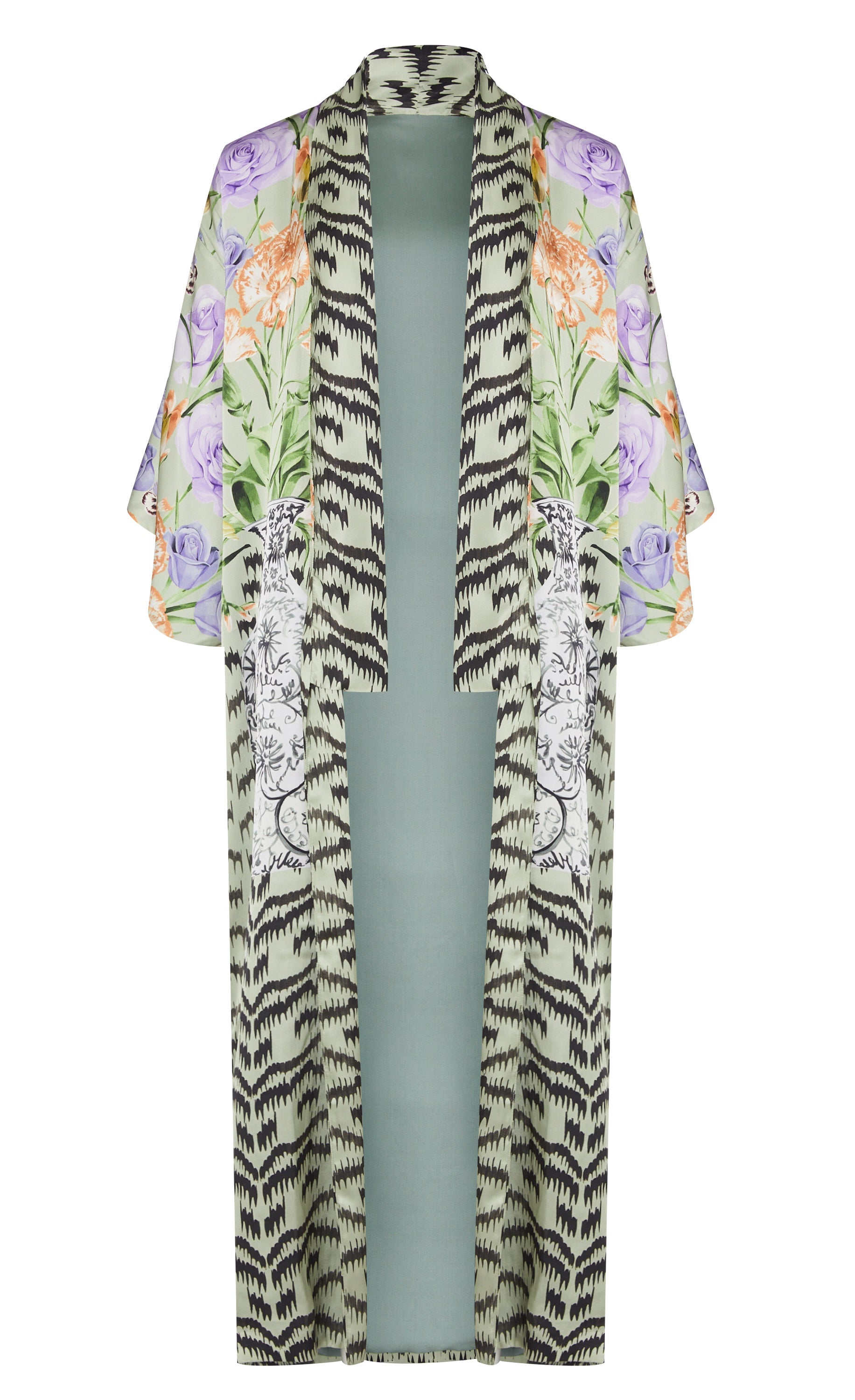 Cleo Kimono - Silt Green | Kaftans & Kimonos | Temperley London