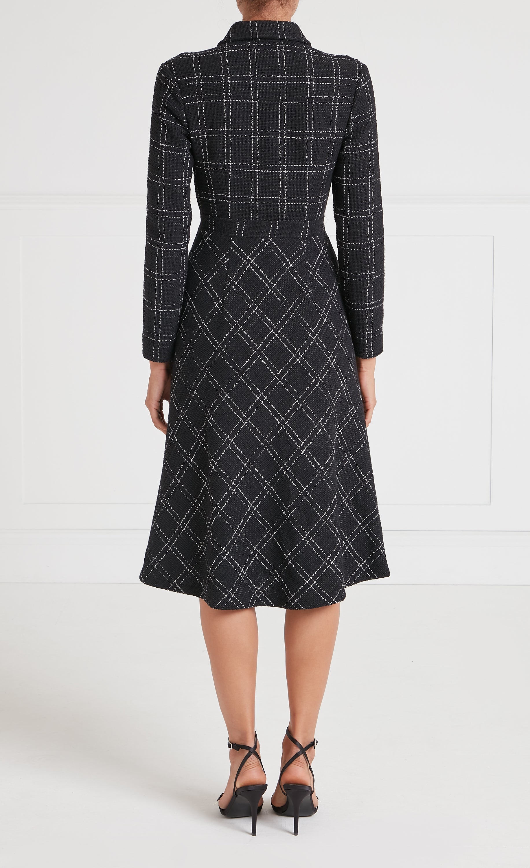 Colonel Dress - Black Check