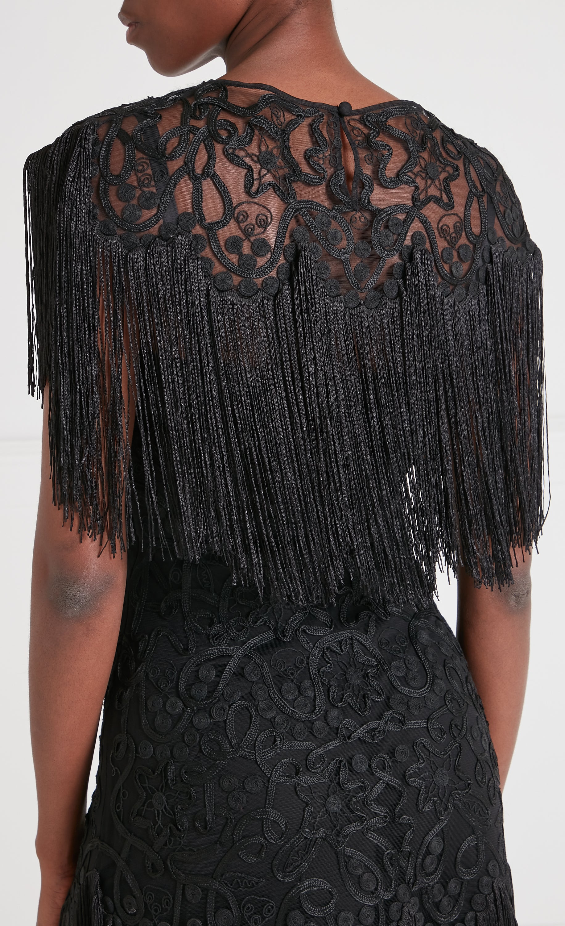 Cordelle Tassel Dress - Black
