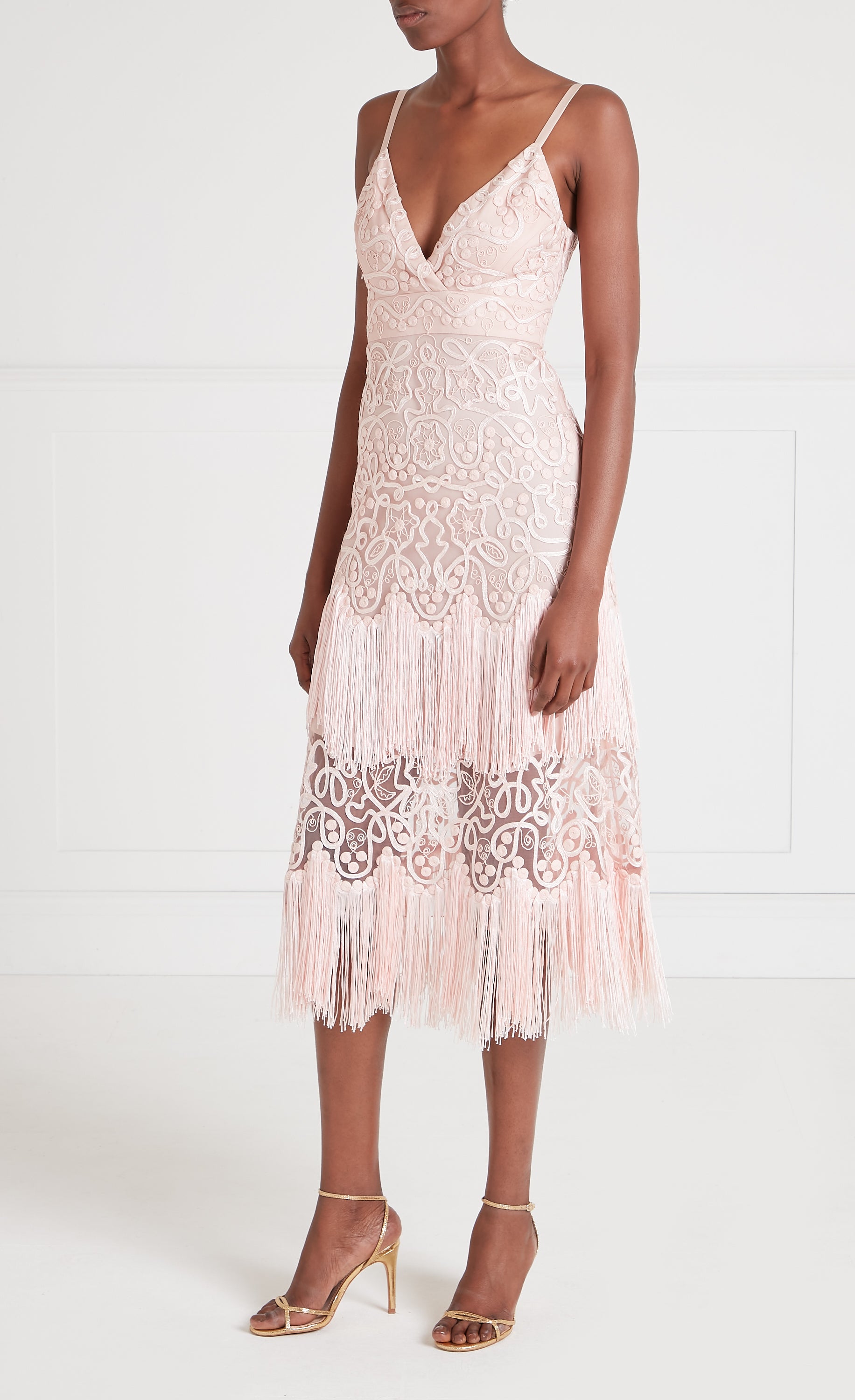 Cordelle Tassel Dress - Pink