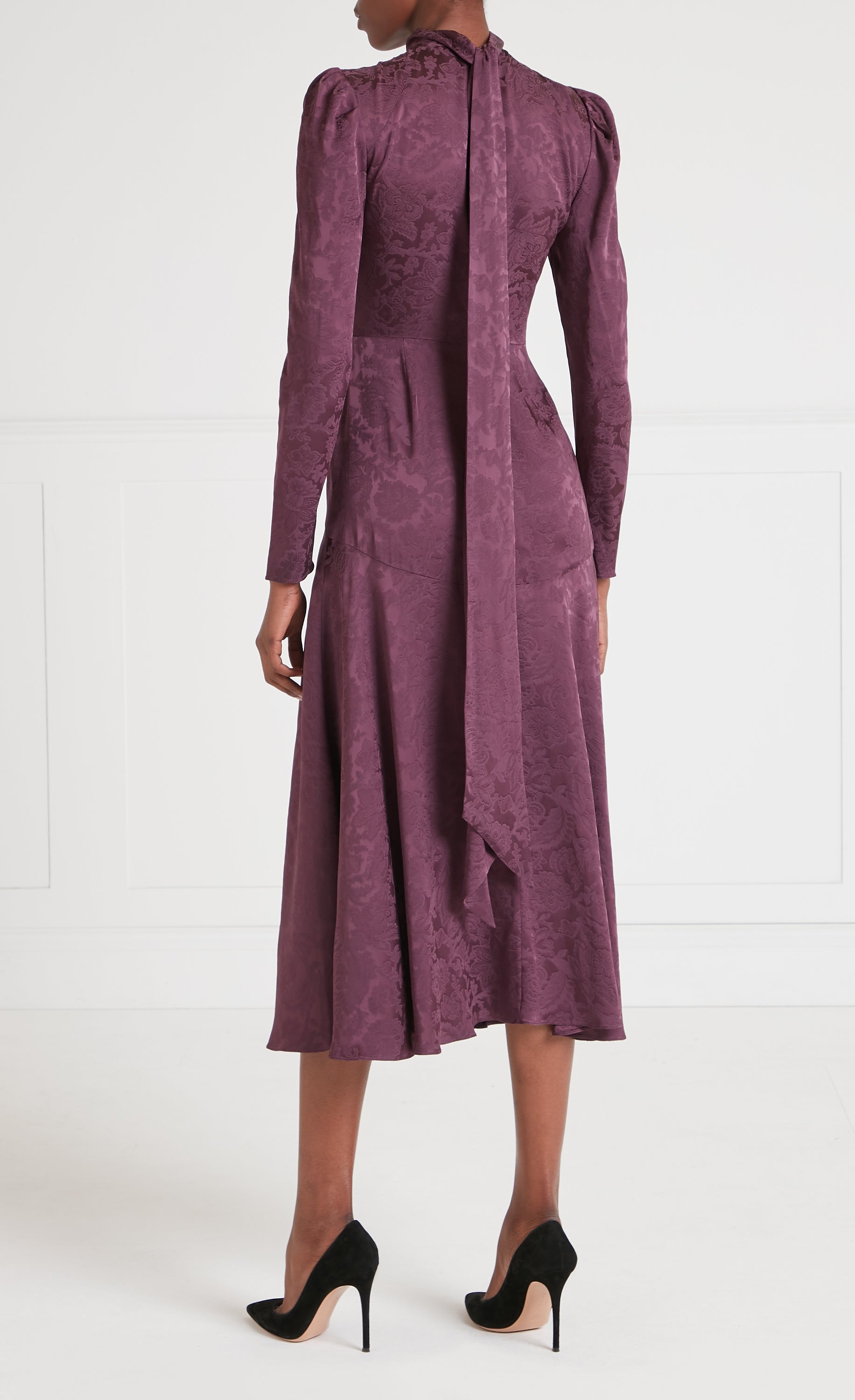 Madame Split Dress - Dark Amethyst