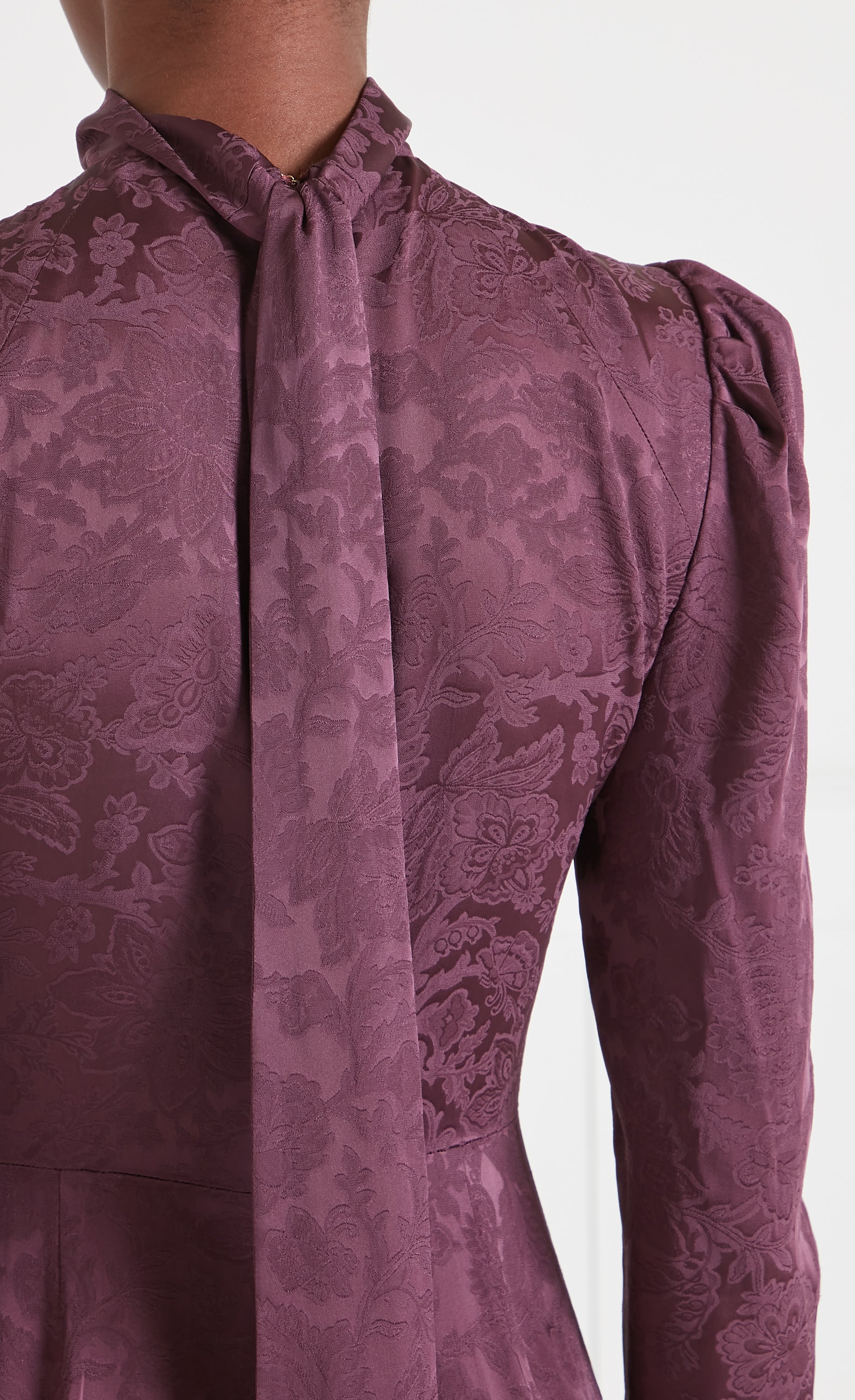 Madame Split Dress - Dark Amethyst