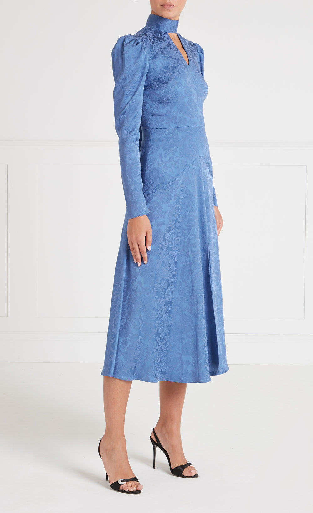 Madame Split Dress - Dutch Blue
