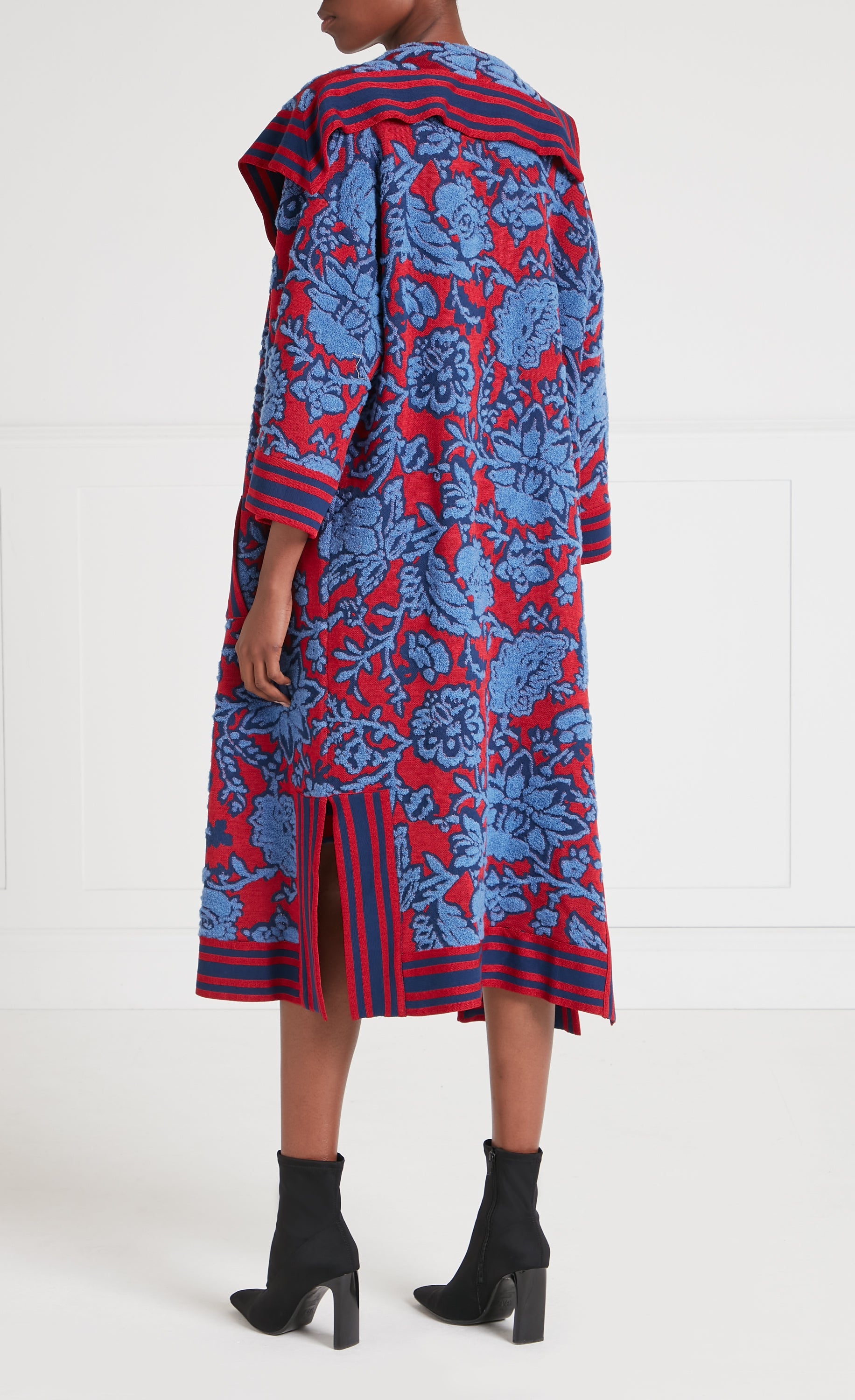 Francis Knit Cape - Harbour Blue