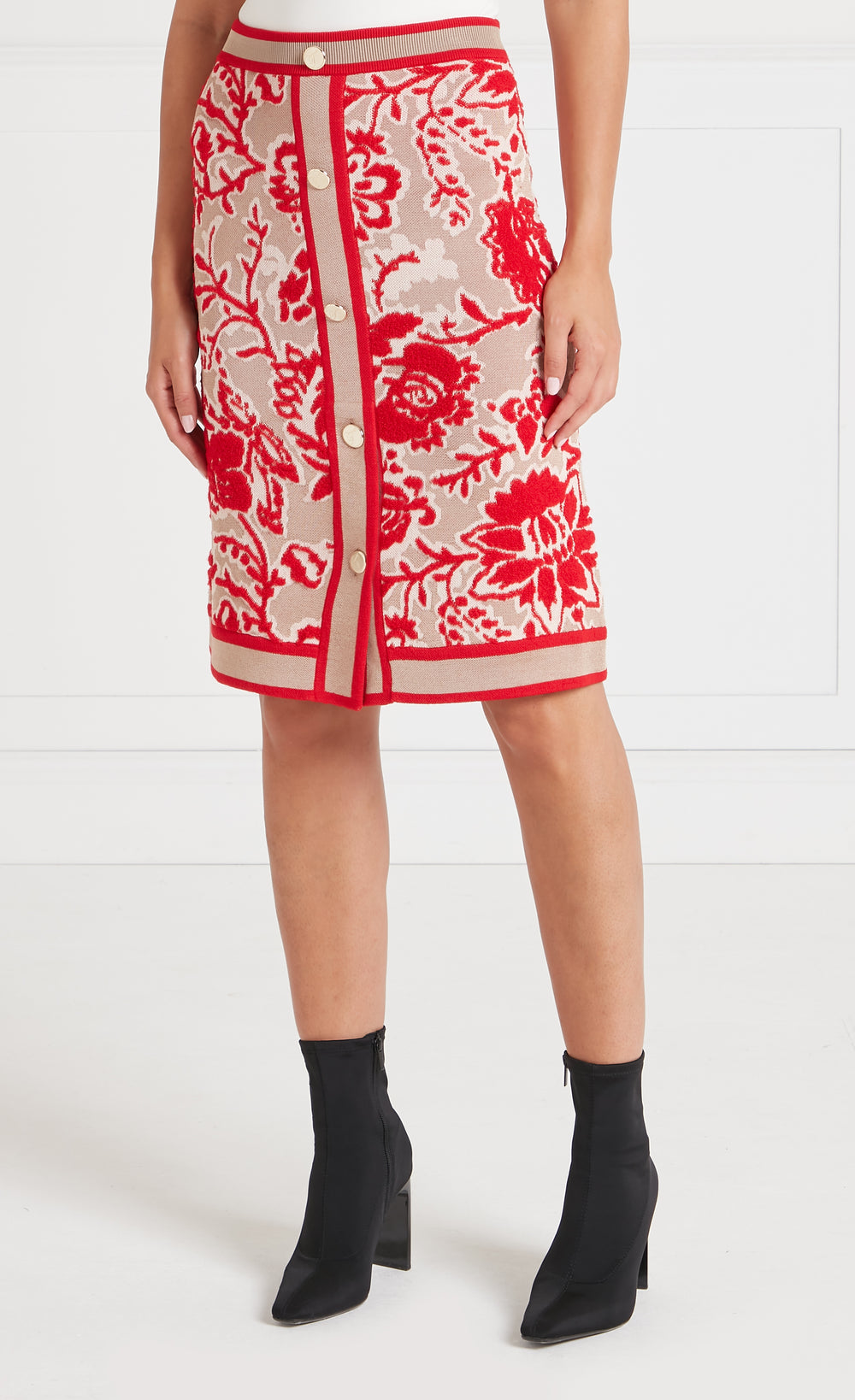 Francis Knit Skirt - Oatmeal Mix