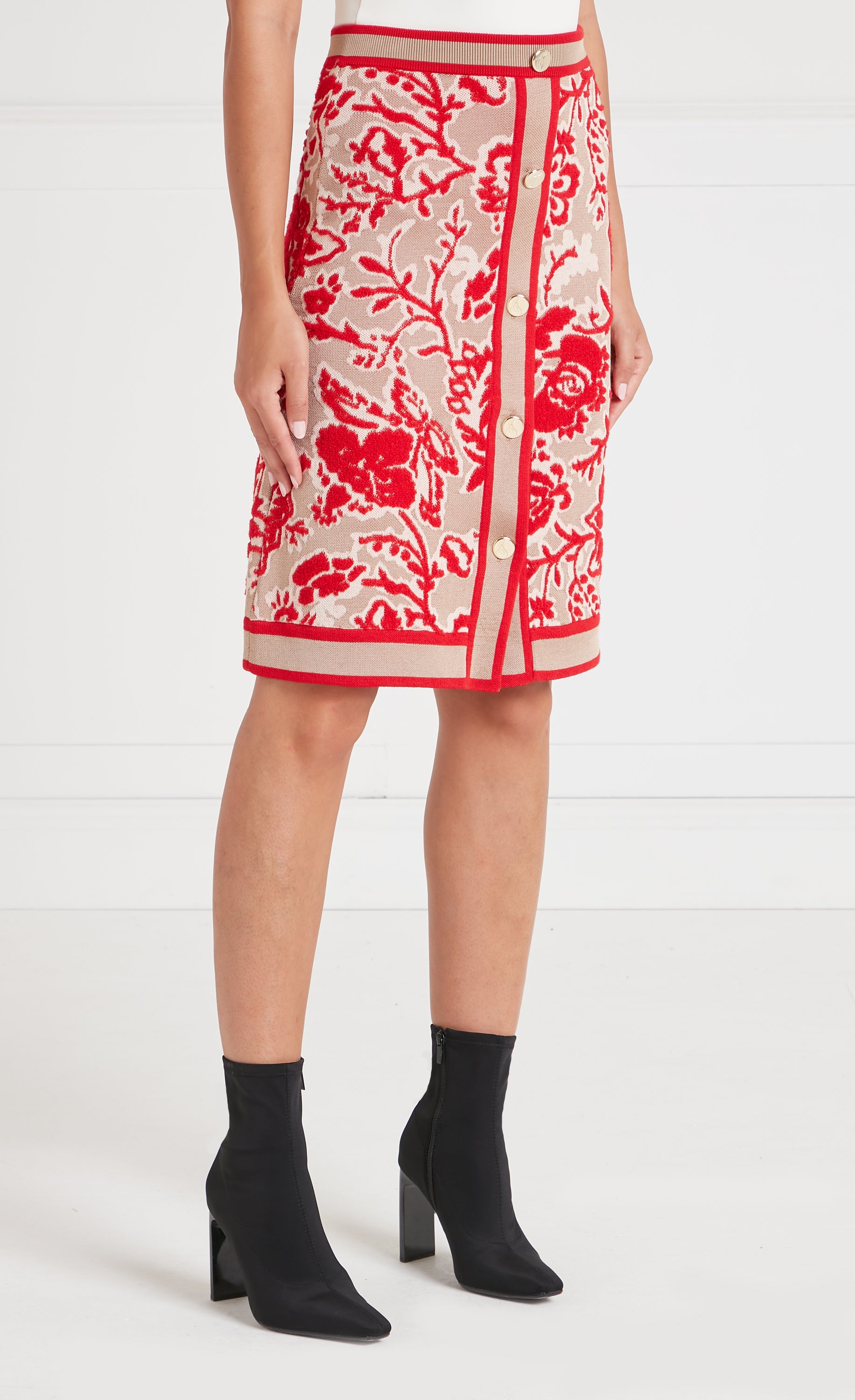 Francis Knit Skirt - Oatmeal Mix