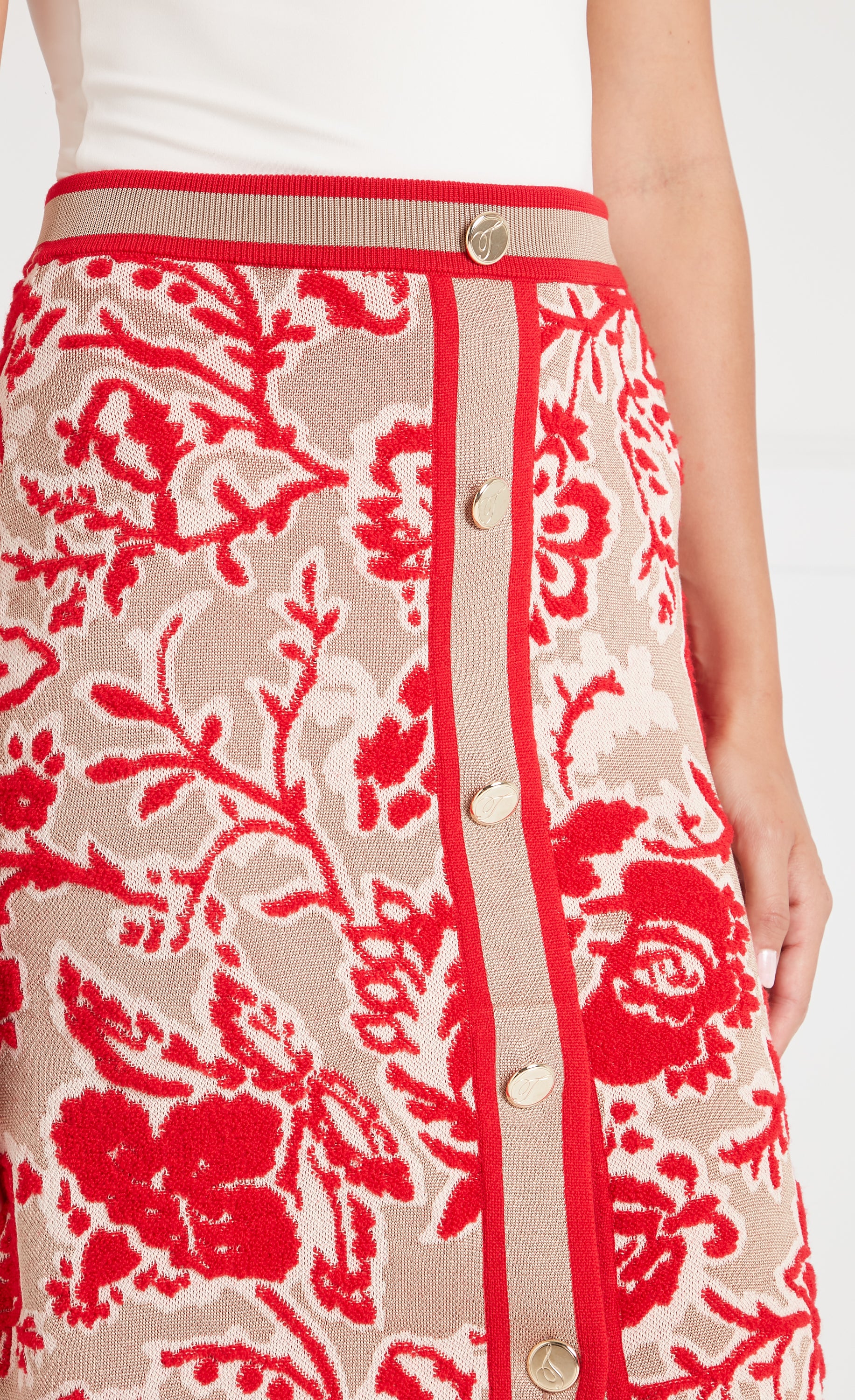 Francis Knit Skirt - Oatmeal Mix