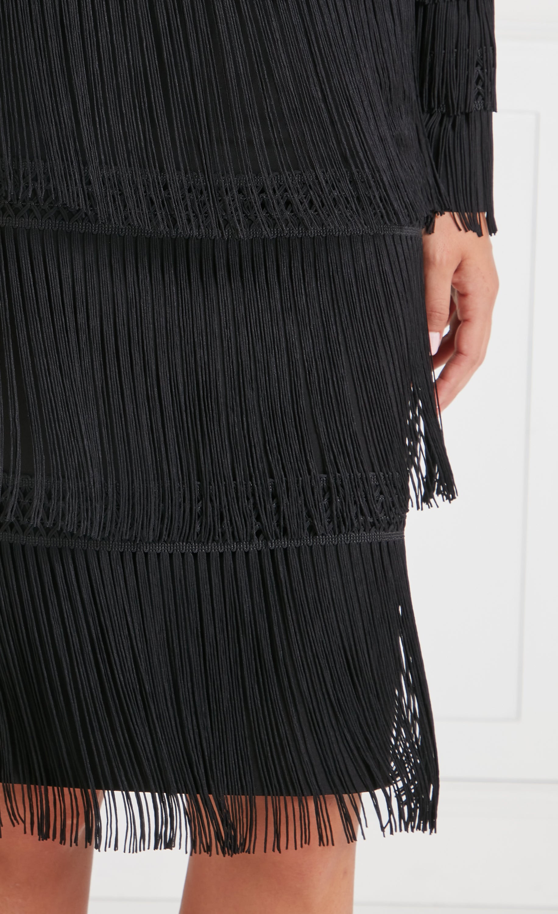 Fringe Skirt - Black